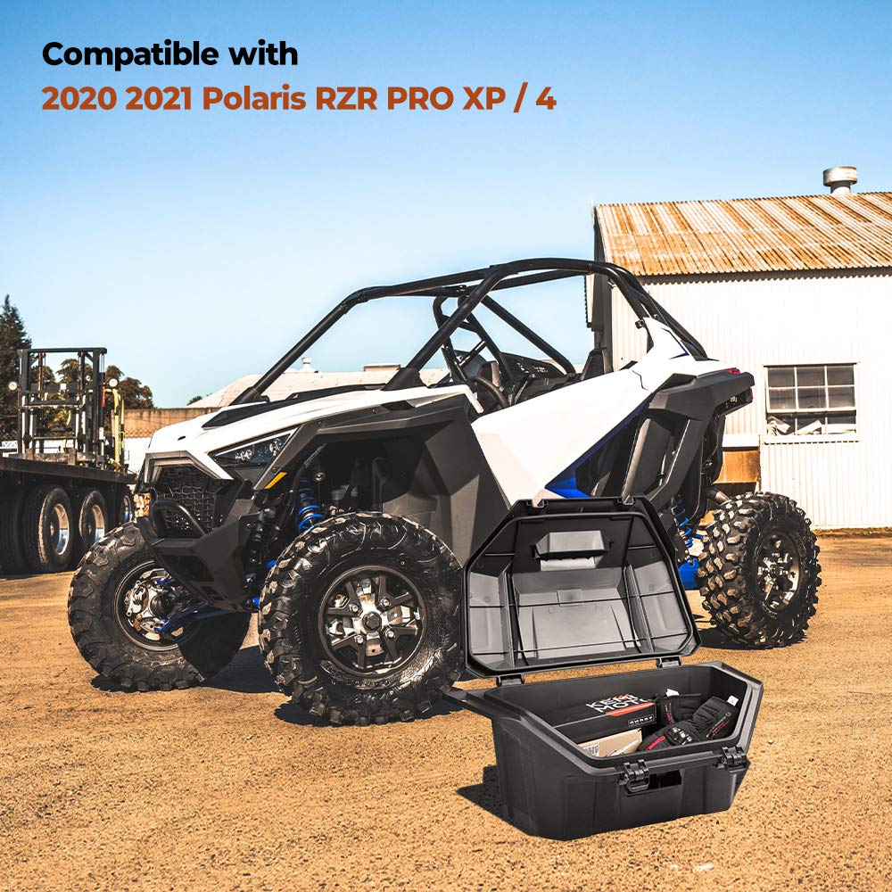 RZR PRO XP Box, kemimoto Upgraded Storage Rear Cargo Box Bed Low