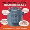 Instant Pot Multicooker 5.7 L 7-in-1 Smart Cooker Pressure Cooker Slow Cooker Rice Cooker Saut Pan Yoghurt Maker Steamer and Food Warmer Daydream Blue