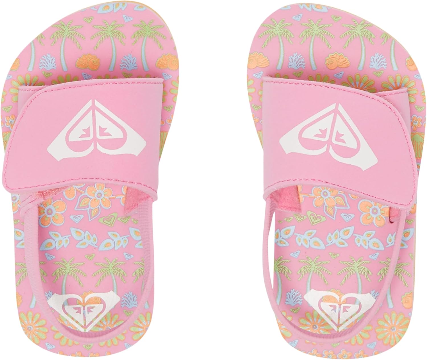 Roxy Baby Girls' Tw Finn Sling Back Flip Flop Sandal