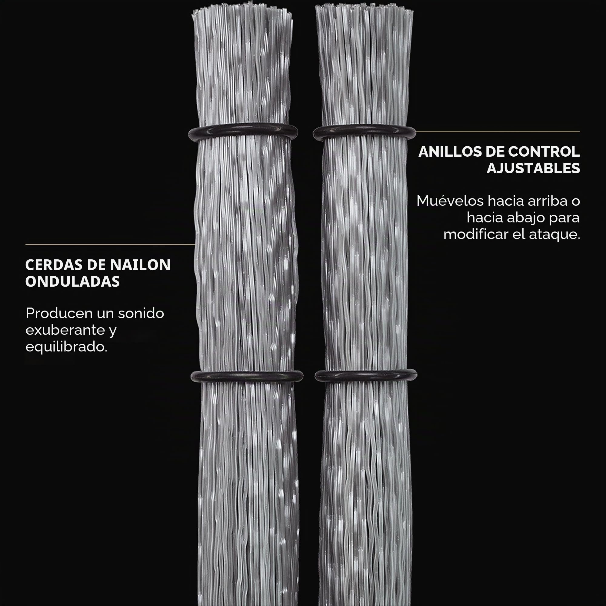 Meinl Jumbo Nylon Cajon Brush · Escobillas