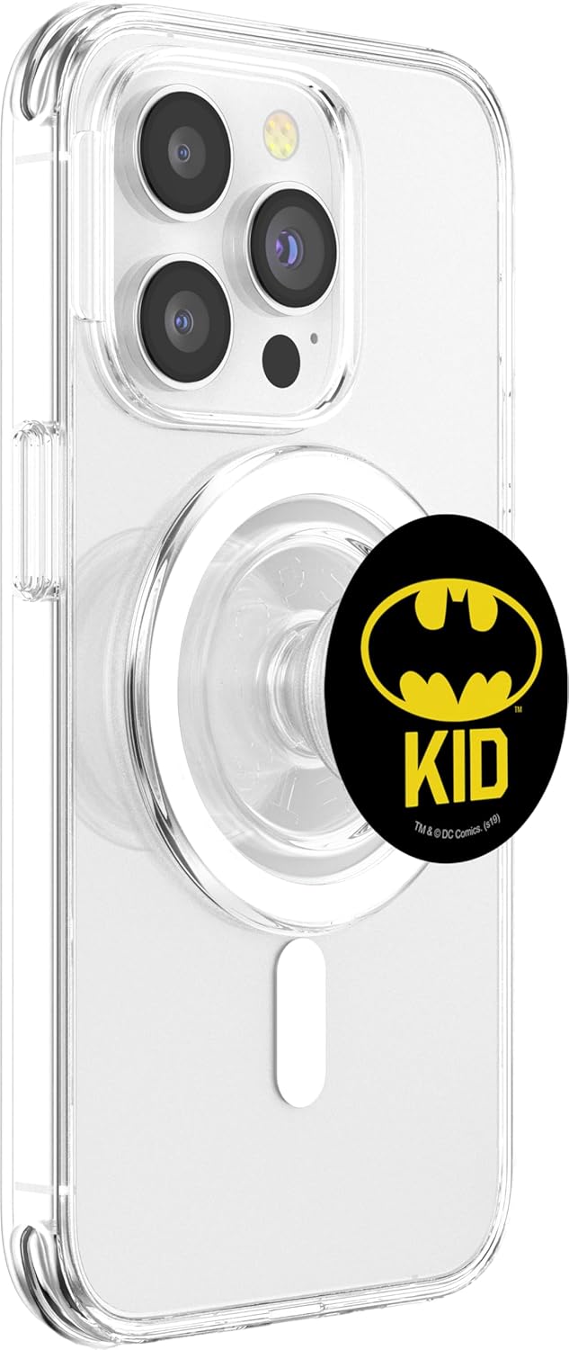 Batman Bat Kid Shield Logo PopSockets MagSafe PopGrip for iPhone
