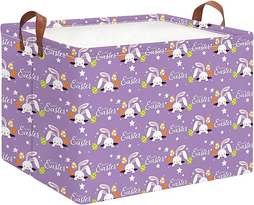 Miniatura 15 de Cesta de almacenamiento rectangular verde, cesta de ropa con asas, caja de almacenamiento plegable, cesta de regalo, decoración de habitación