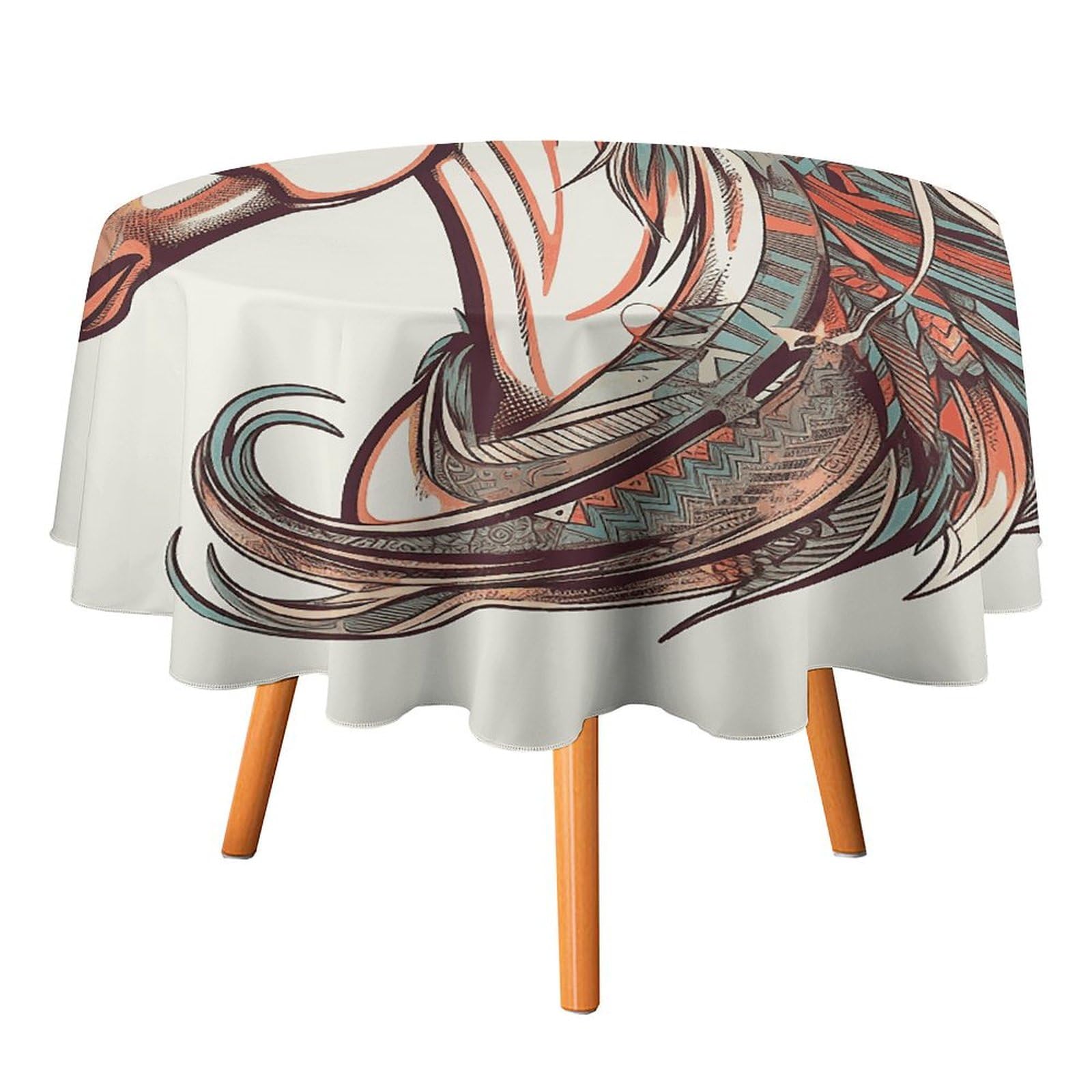 Nappe ronde Cupidon anti-poussière pour en finir avec les plis