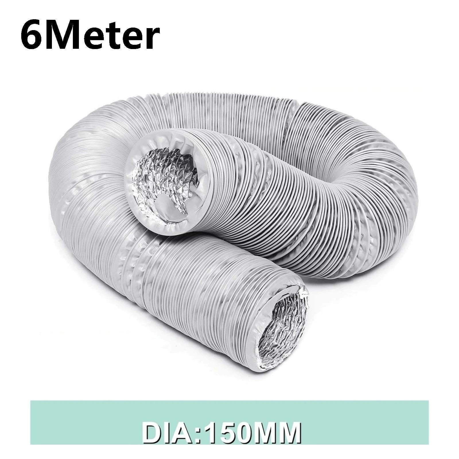 Tragbarer AC-Abluftschlauch, 80–150 mm, flexibles Entlüftungsrohr