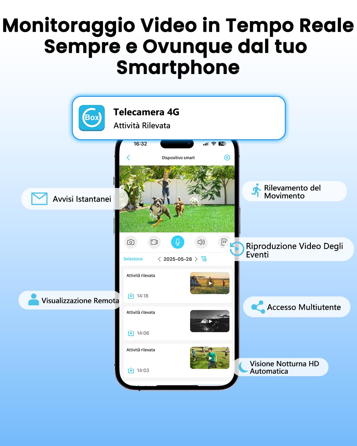 UCOCARE Telecamera con SIM, 4MP Telecamera con SIM 4G da Esterno | Batteria 5200mAh, AI Rilevamento Movimento, Visione 160°, Visione Notturna, 4MP Portatile per Auto, Campeggio e Viaggi