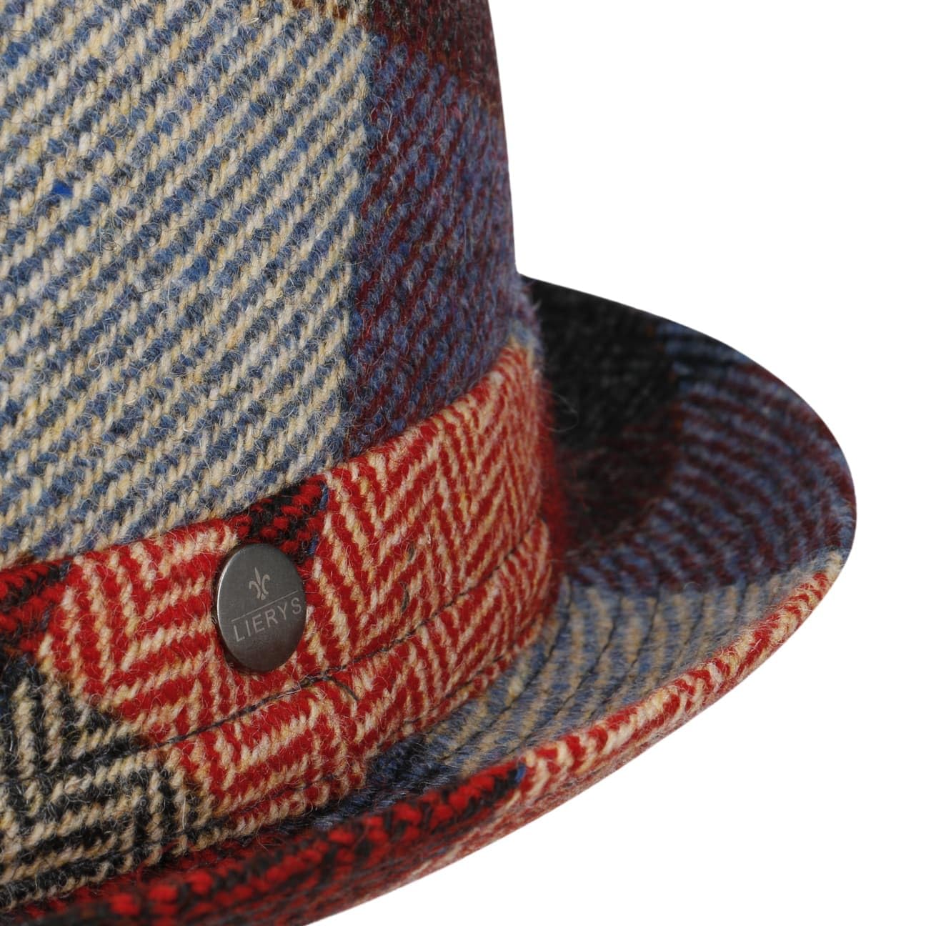 Lierys Chapeau Lindsburgh Colour Pork Pie Homme - Made in Italy Porkpie avec Doublure Hiver Automne-Hiver