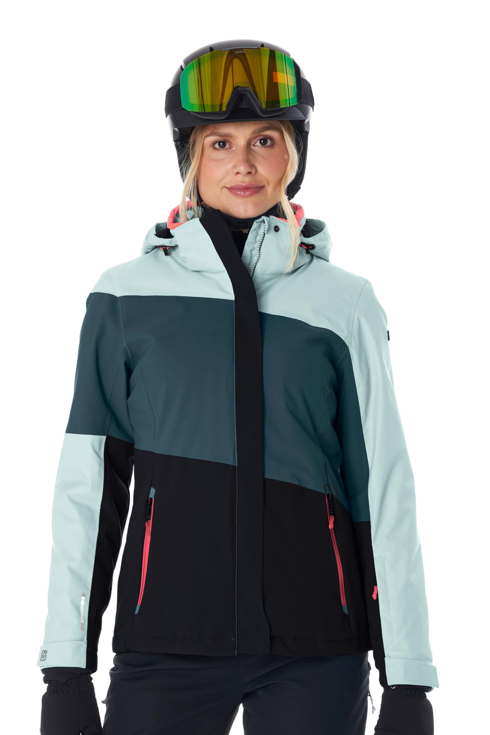 Killtec Damen Ksw 67 Wmn Ski Jckt Skijacke/Funktionsjacke mit abzippbarer Kapuze und Schneefang