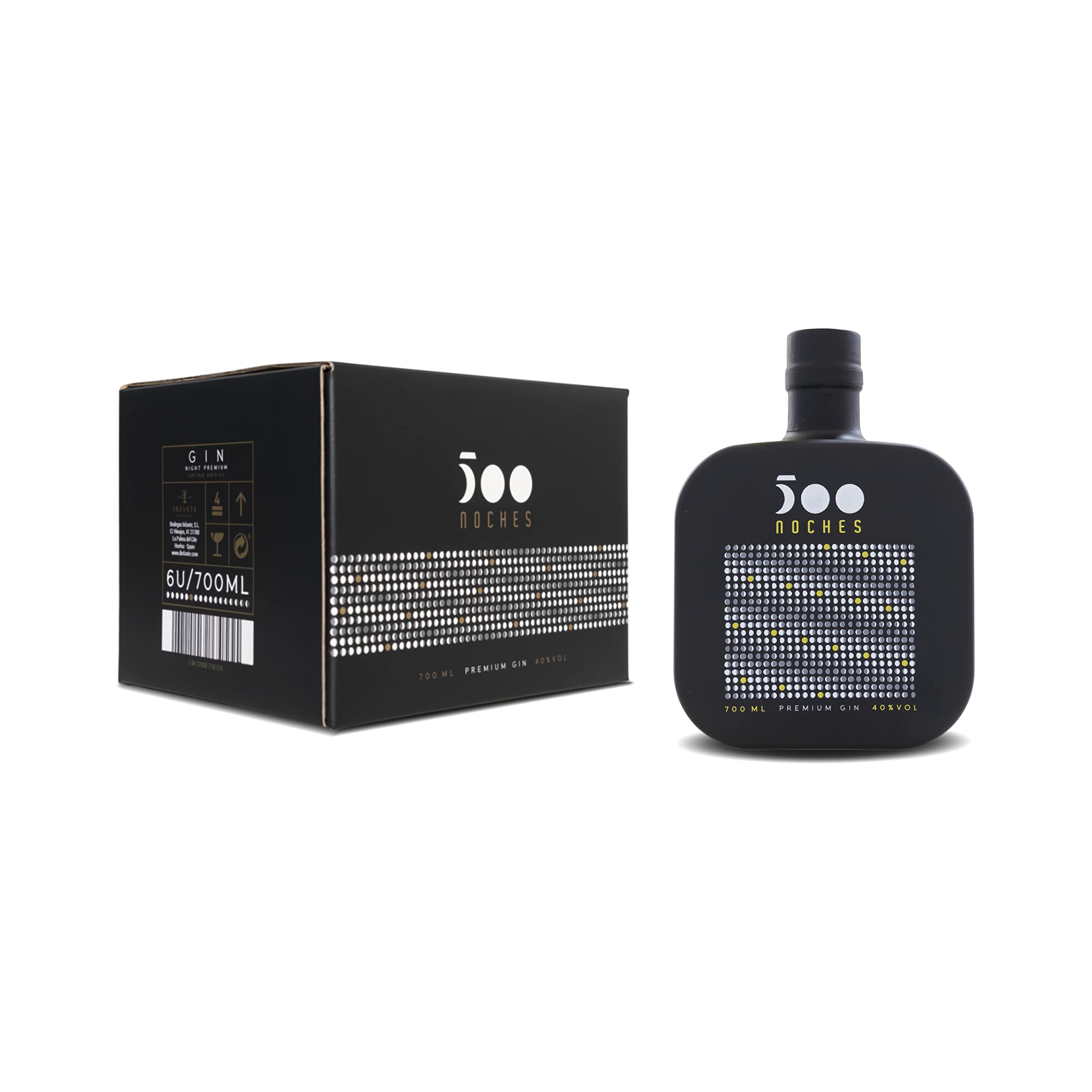 GIN 500 NOCHES| 1 Botella de 70cl 40º