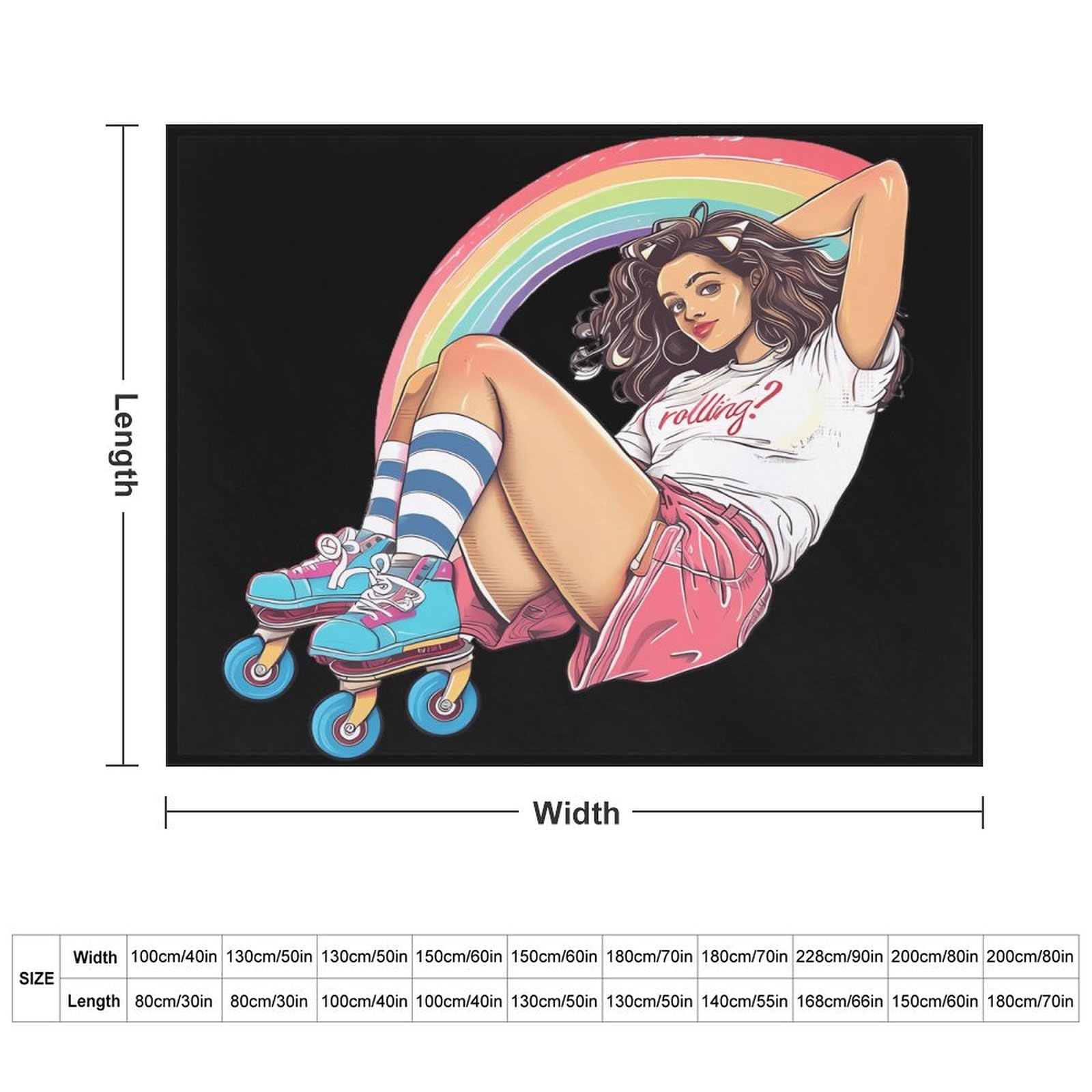 Already Rolling Roller Soft Flannel Blanket Throw Fashion Plush Blankets Lightweight Throws for Couch Bed 50