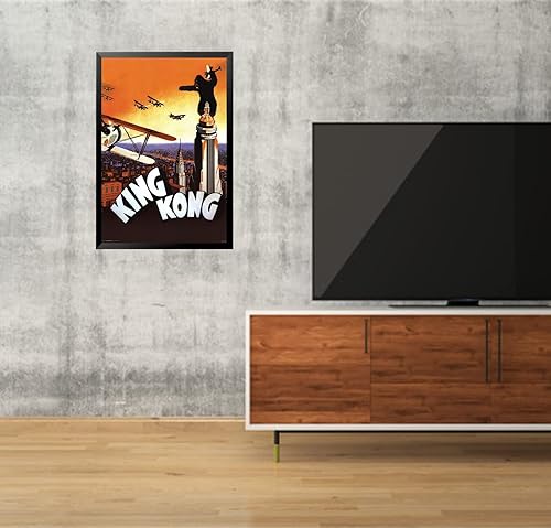 Miniatura 2 de Buyartforless Póster enmarcado de King Kong Orange Brown (36 x 24 pulgadas)