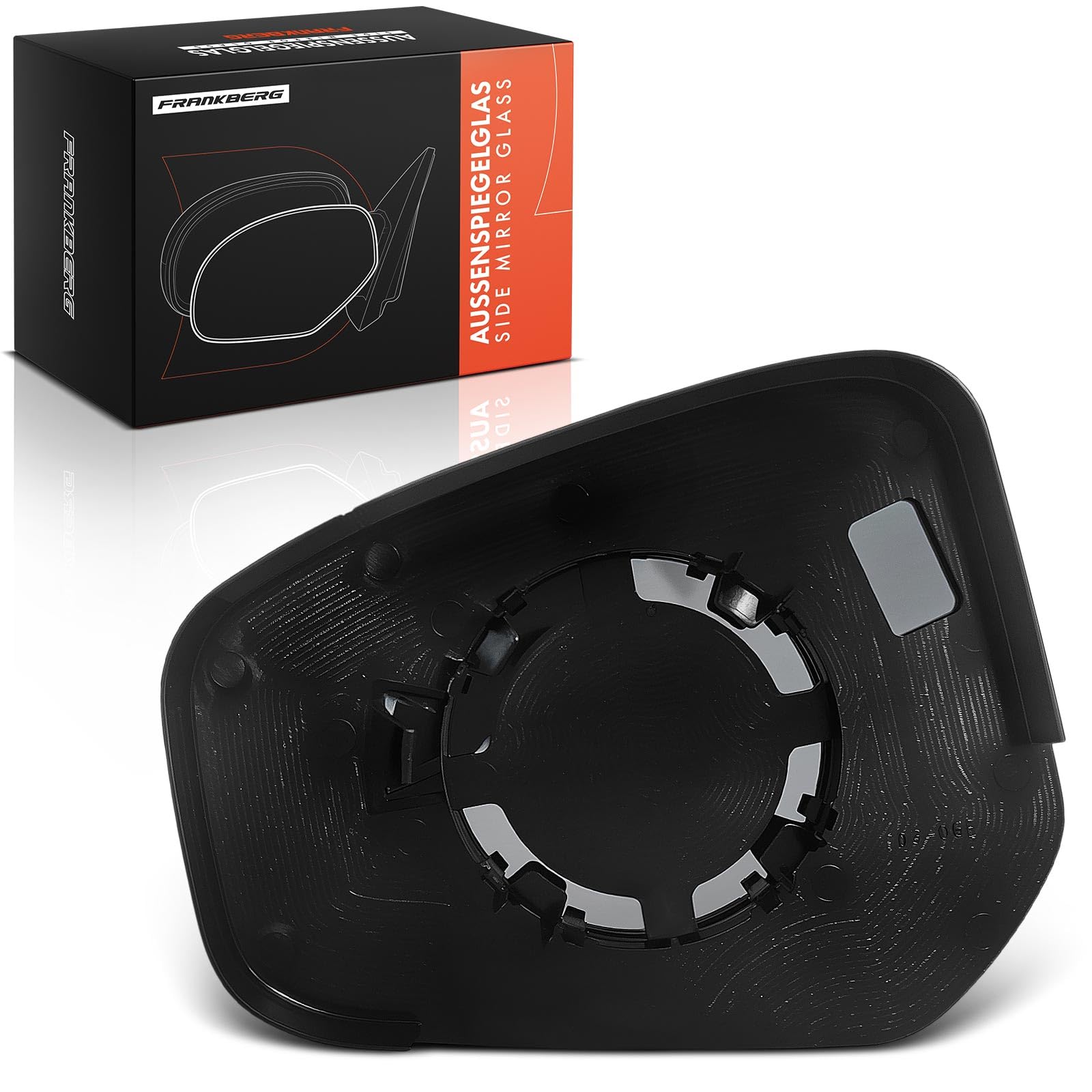 Frankberg Vetro per Specchio auto esterno Destra asferico Manuale Chiaro Compatibile con Tourneo Courier B460 MPV Replace# ET7617K740AA