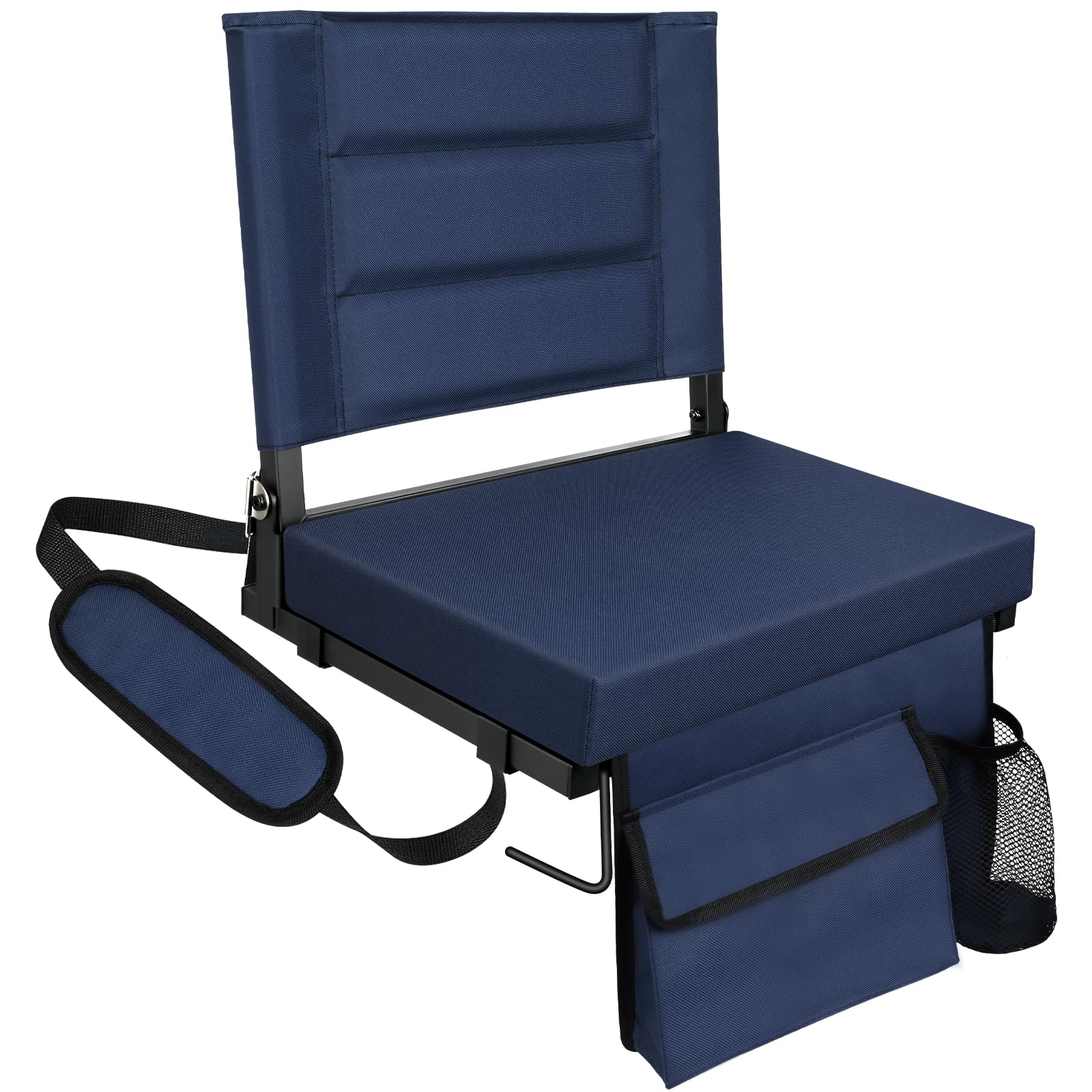 Stadium Seats with Back Support, Portable Folding Bleacher Chair Regular