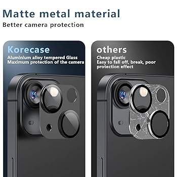 iPhone 13（本体）スターライト、画面とカメラの保護シート付き Amazon.co.jp: Korecase カメラレンズプロテクター iPhone 13
