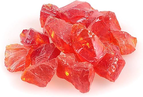 Grava de cristal reflectante de alto brillo, gemas de fuego, gotas de fuego, rocas de vidrio de fuego, chips de piedras para hoguera, pecera, disponible en Yaxa Venezuela