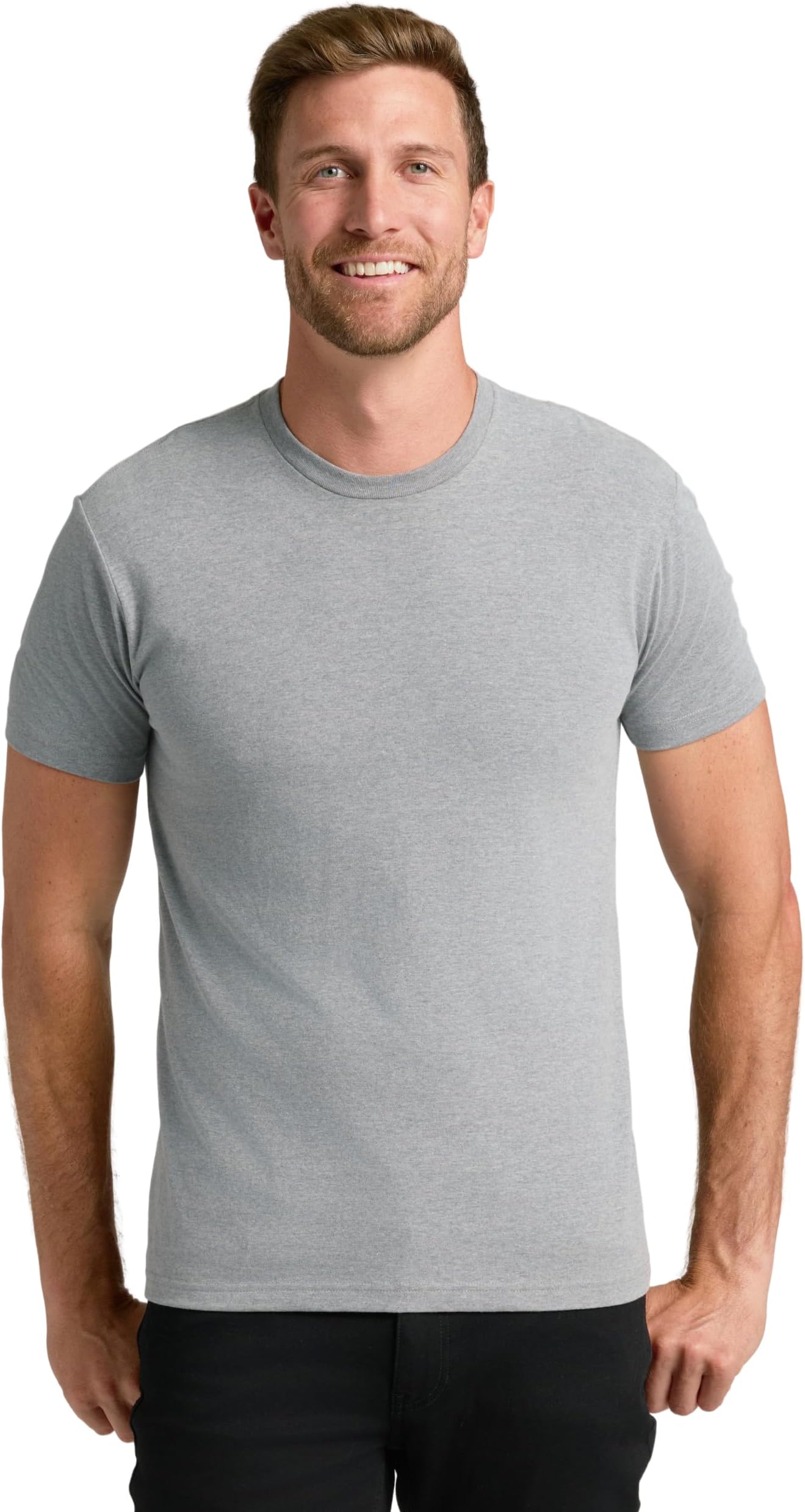 True Classic mens Short Sleeve Classic Crew T-Shirt (pack of 6)