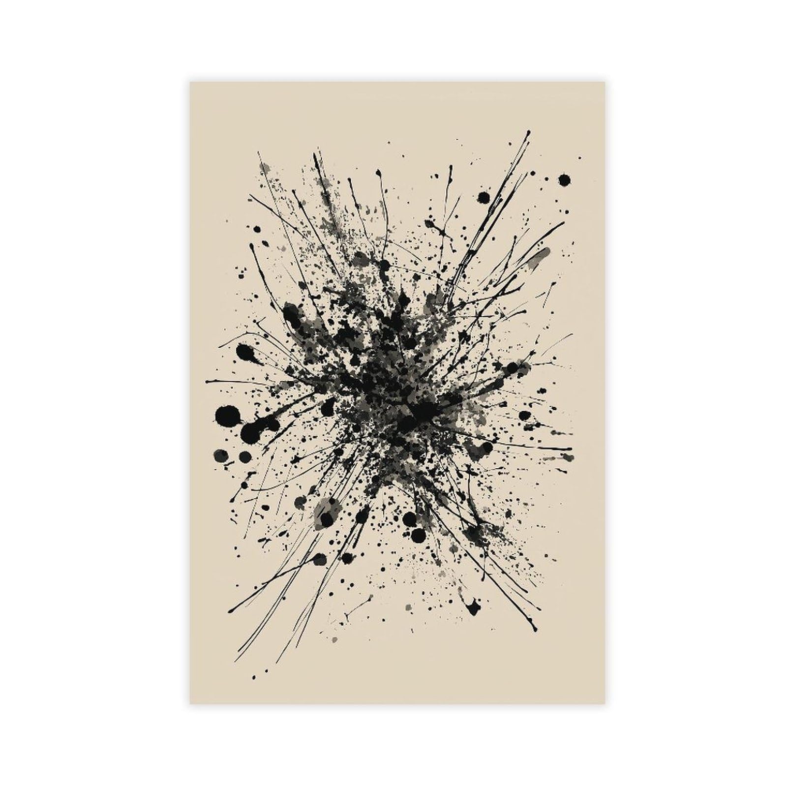 YWTJAX Ink Splatter Abstract Poster Canvas Poster for Dorm Room Decor Gift