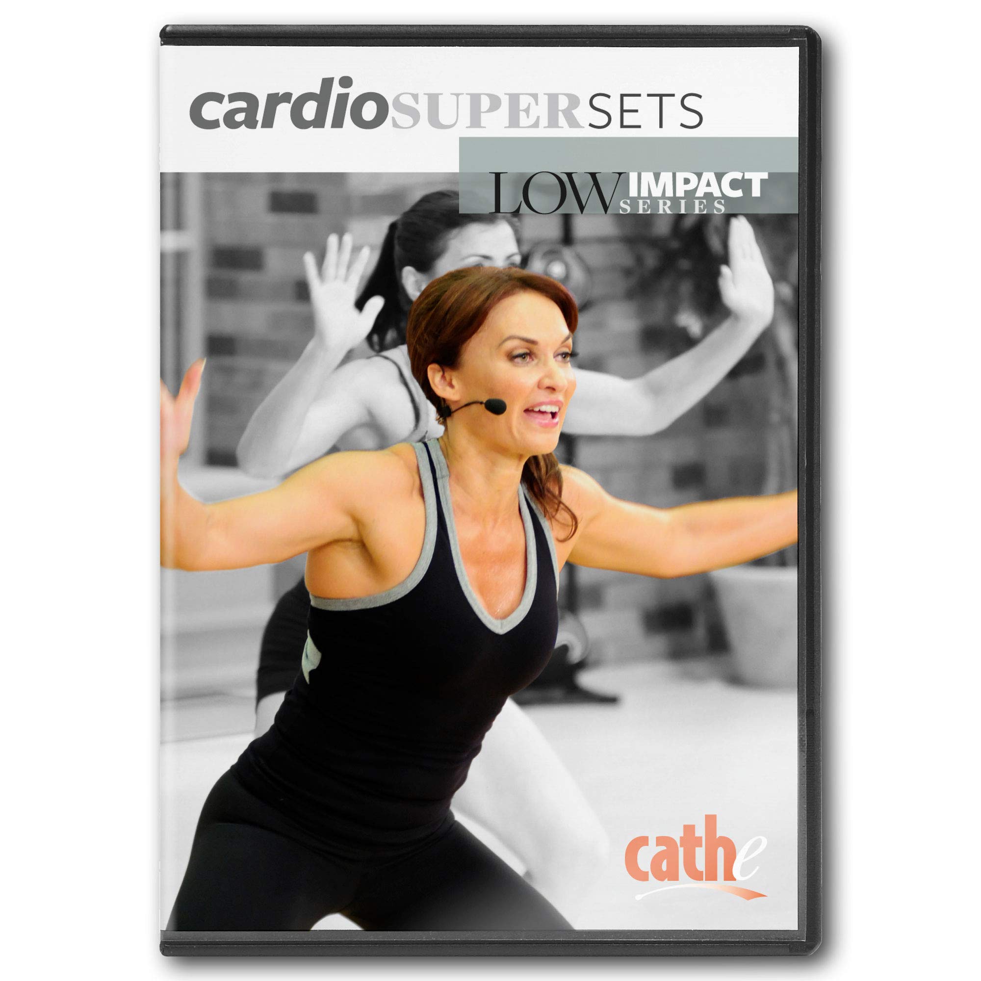 Cathe Friedrich Cardio Supersets Low Impact Exercise DVD For Women - Use for Cardio, HIIT Workout Training, and Aerobic Conditioning
