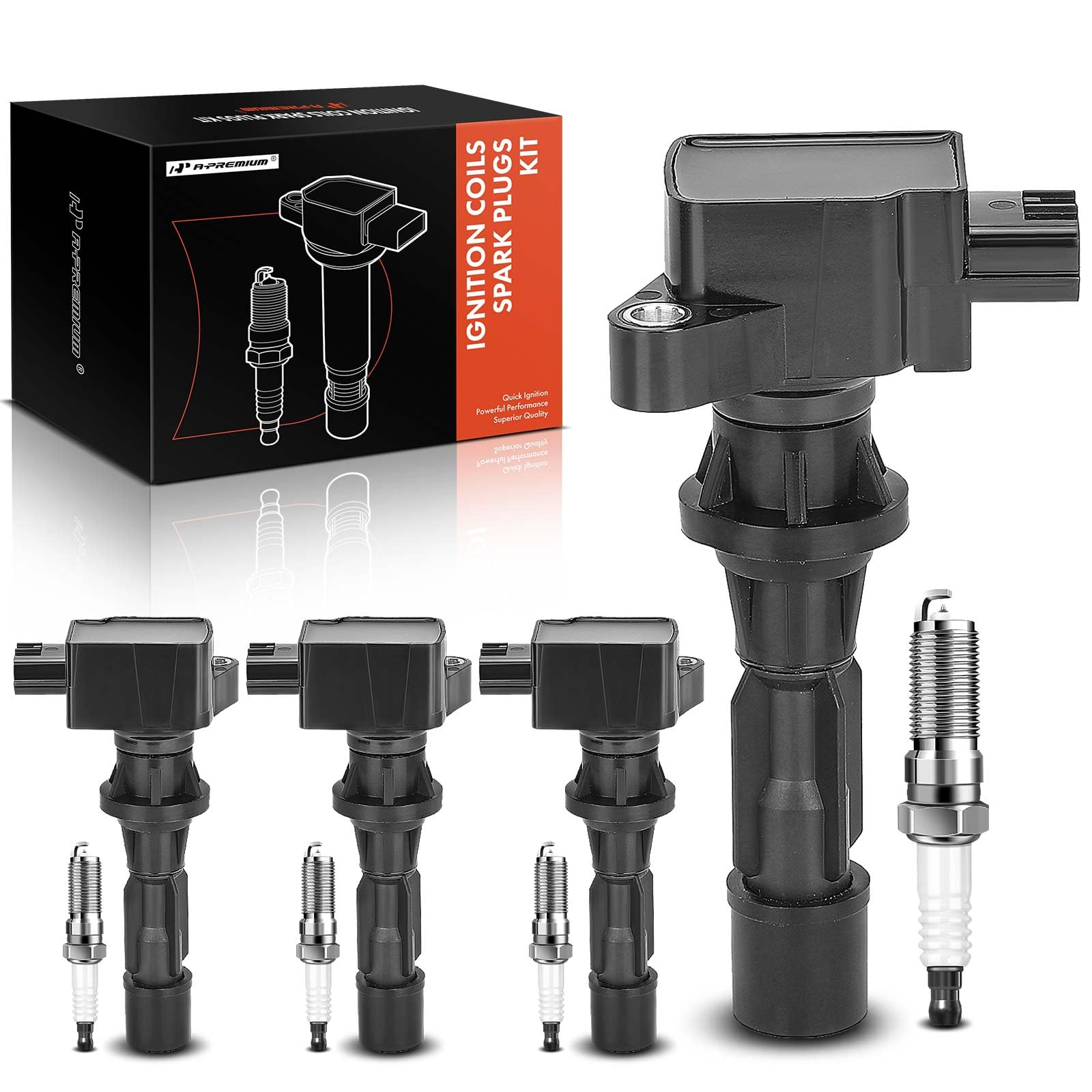 Amazon.com: A-Premium Set of 4 Ignition Coil Pack and