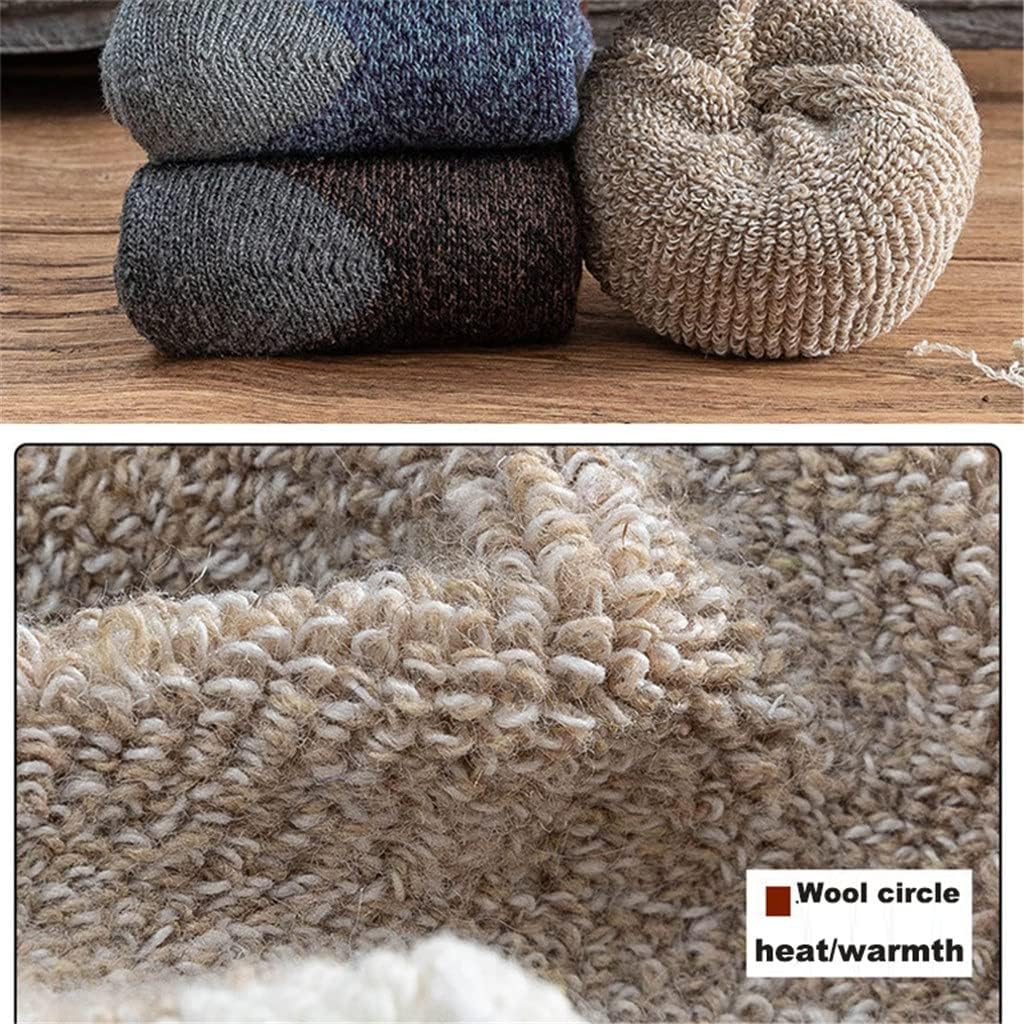 5 Pairs/Lot Winter Thicken Socks Men's Towel Keep Warm Sock Cotton For Male Thermal 38-45
