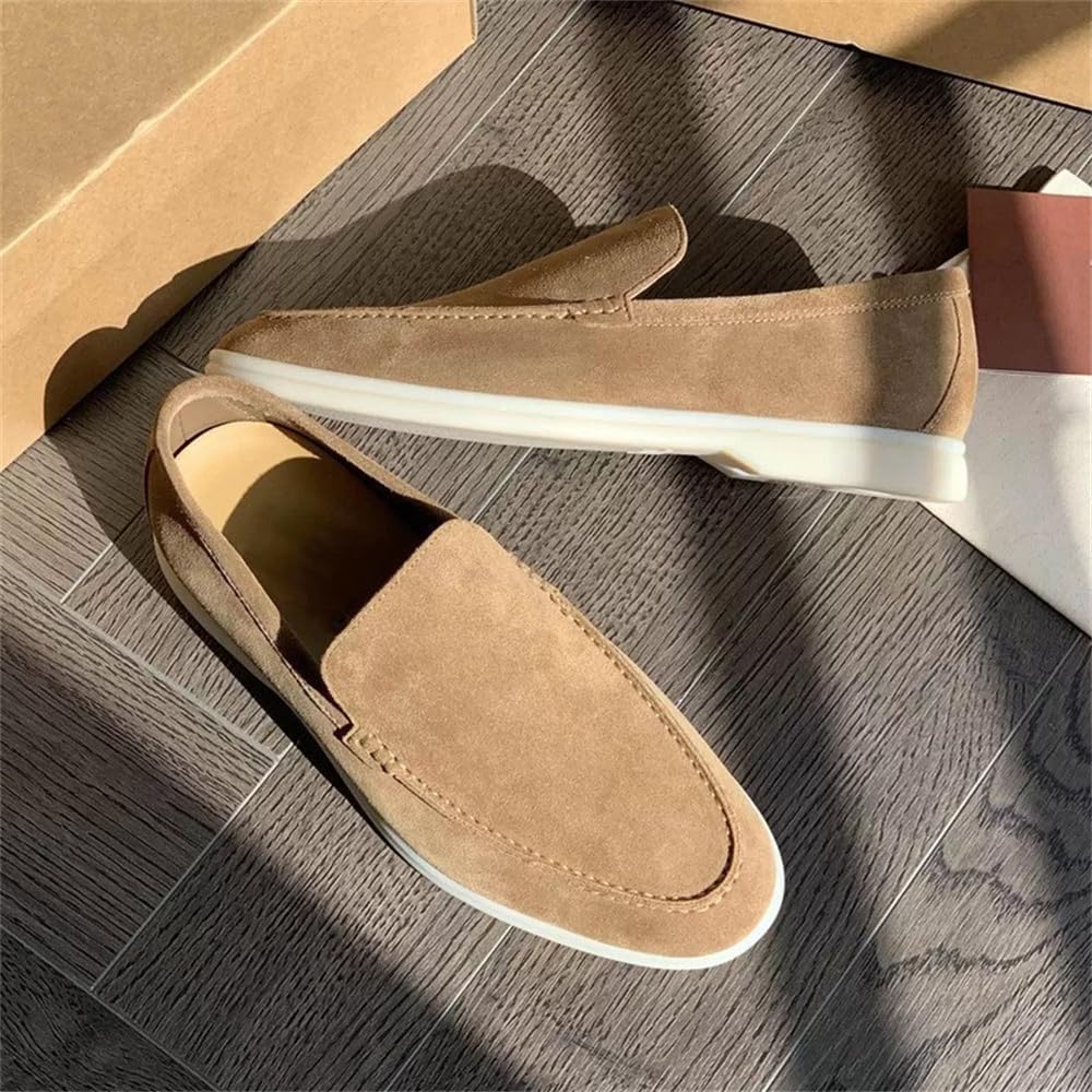 Loafers aus Wildleder Herren Klassische Wildleder Loafers Bequeme Mokassins