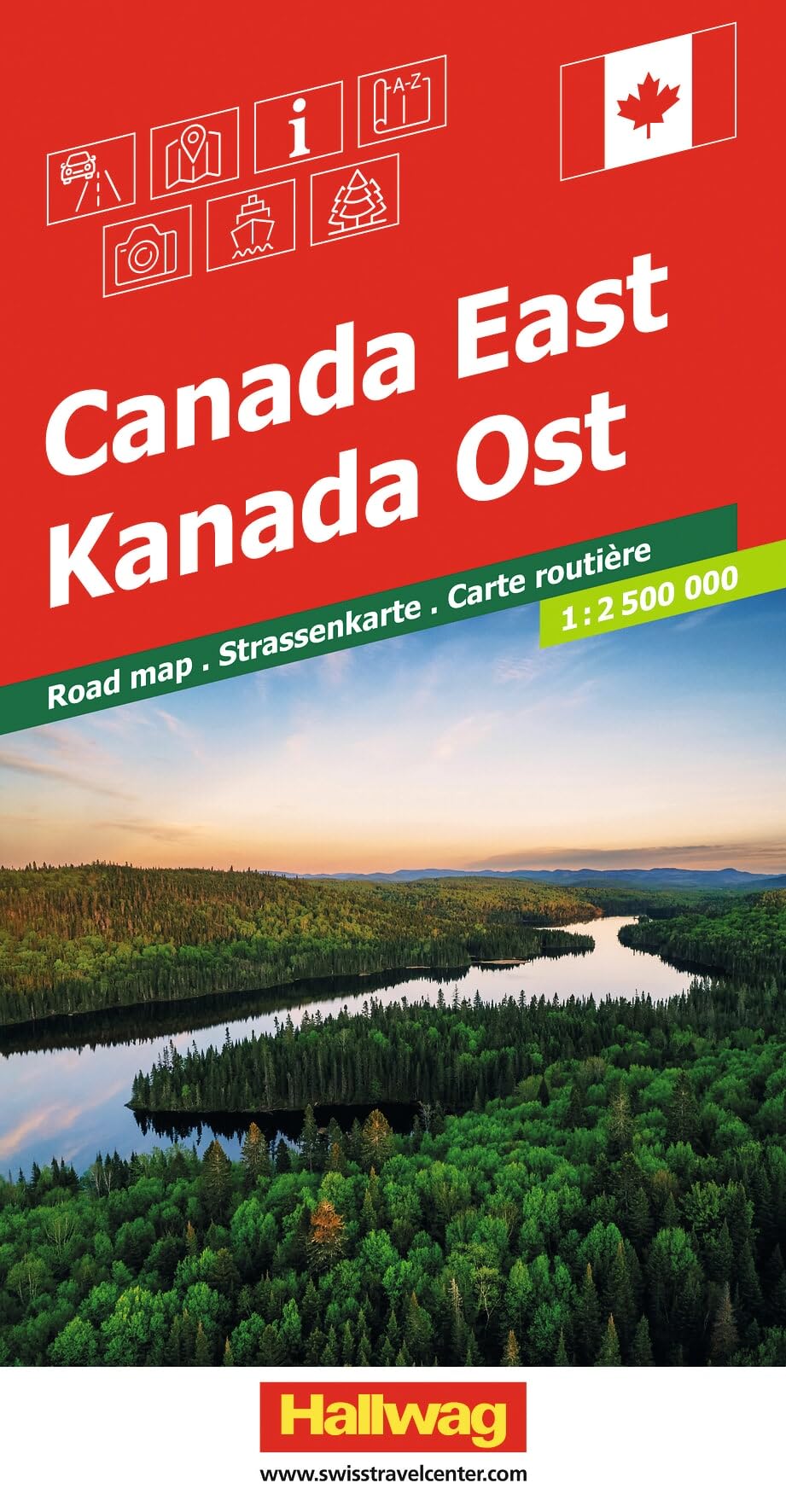 Canada East: Inkl. Stadtpläne, Ortsverzeichnis und Reiseinformationen (Road maps)