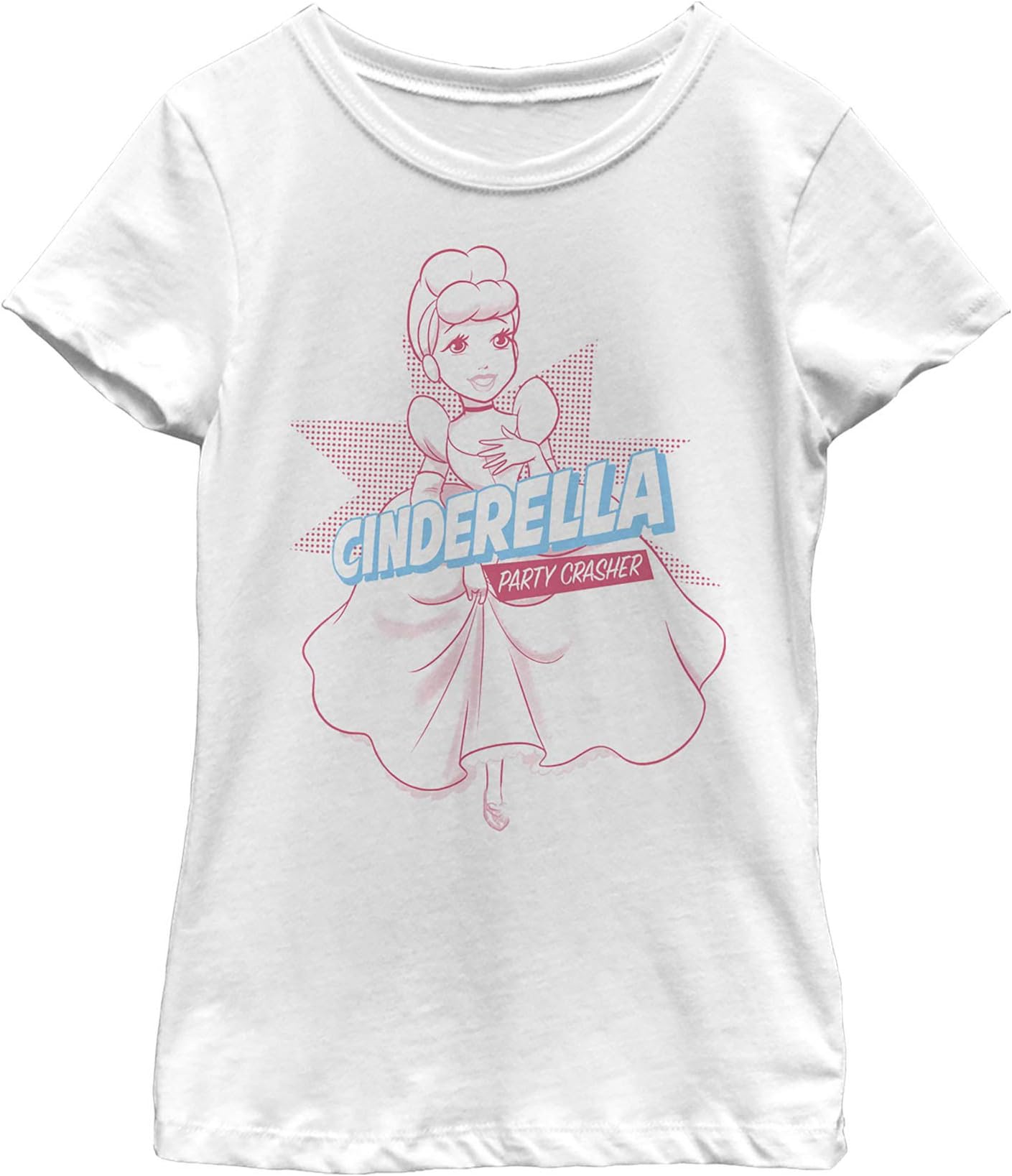 Fifth Sungirls Disney Princesses Cindy Pop Girls Short Sleeve Tee Shirt T-Shirt (pack of 1)