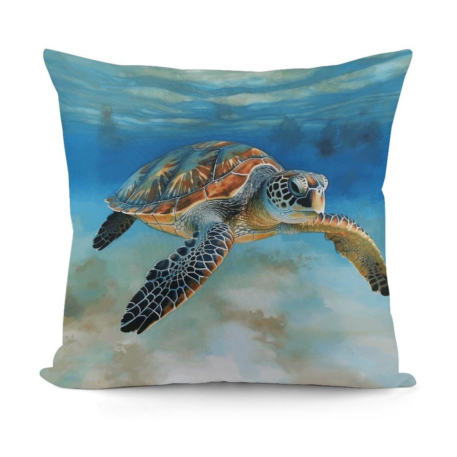 Adfgyerh Style Sea Turtle3 Decorative Pillow Covers, Throw Pillow Covers Soft For All Seasons, Pillowcases For Couch Living Room Sofa Bedroom 18X18 Inch