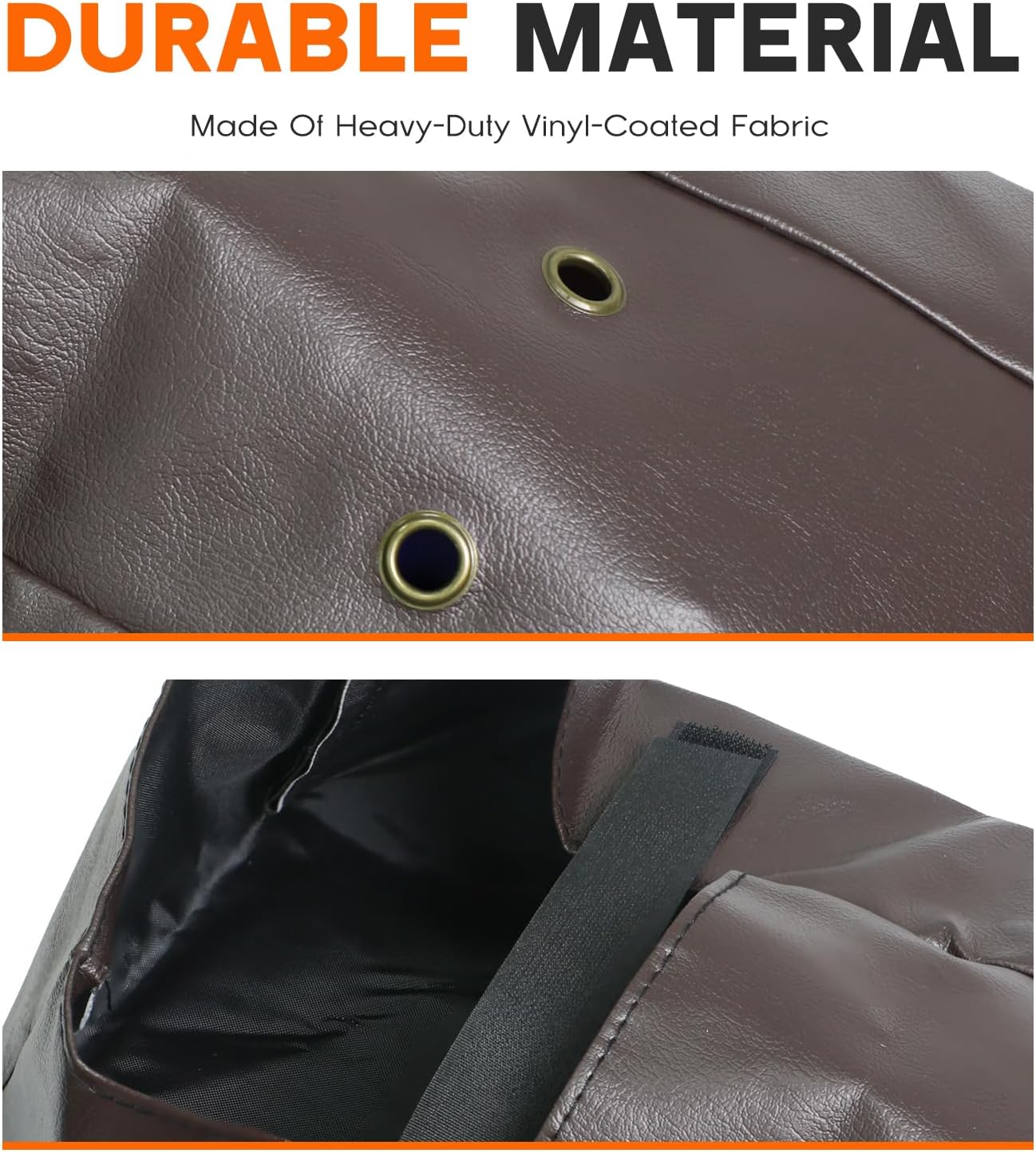 Rogierra BX88309 Tow Bar Cover Storage Bag for Blue Ox or Ascent Tow Bars,Fits Avail, Ascent, Apollo Models,Vinyl-Coated Fabric Protective Cover (Brown)