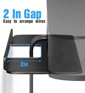 niffgaff Wall Mount Bracket for Sonos Beam Gen 1 & 2, Anti-Slip Soundbar Wall Mount,Space-Saving &Easy Installation,Includes All Necessary Mounting Hardware,Black