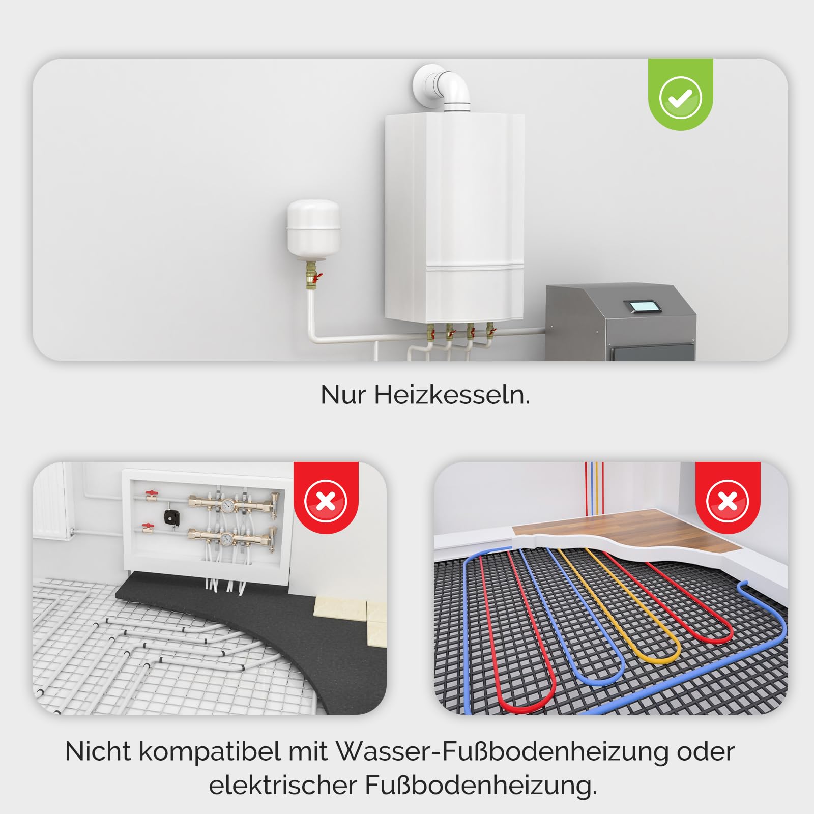 MOES Smart Thermostat für Boiler, WLAN Raumthermostat Programmierbares Kompatibel Alexa Echo/Google Home,Smart Life/Tuya App