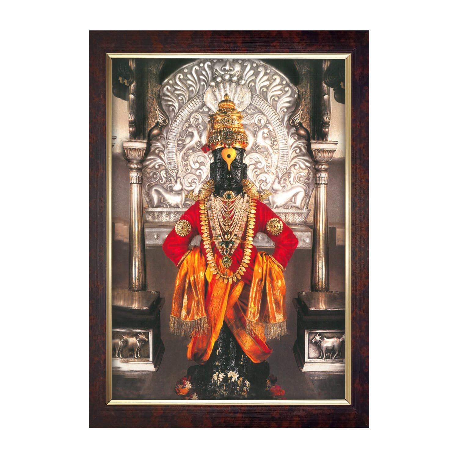 Dharvika Innovations Lord Vitthal Maharaj Photo Frame, Copper Gold, Sparkle Coated Lamination 85 14 x 20 Inch-image-11