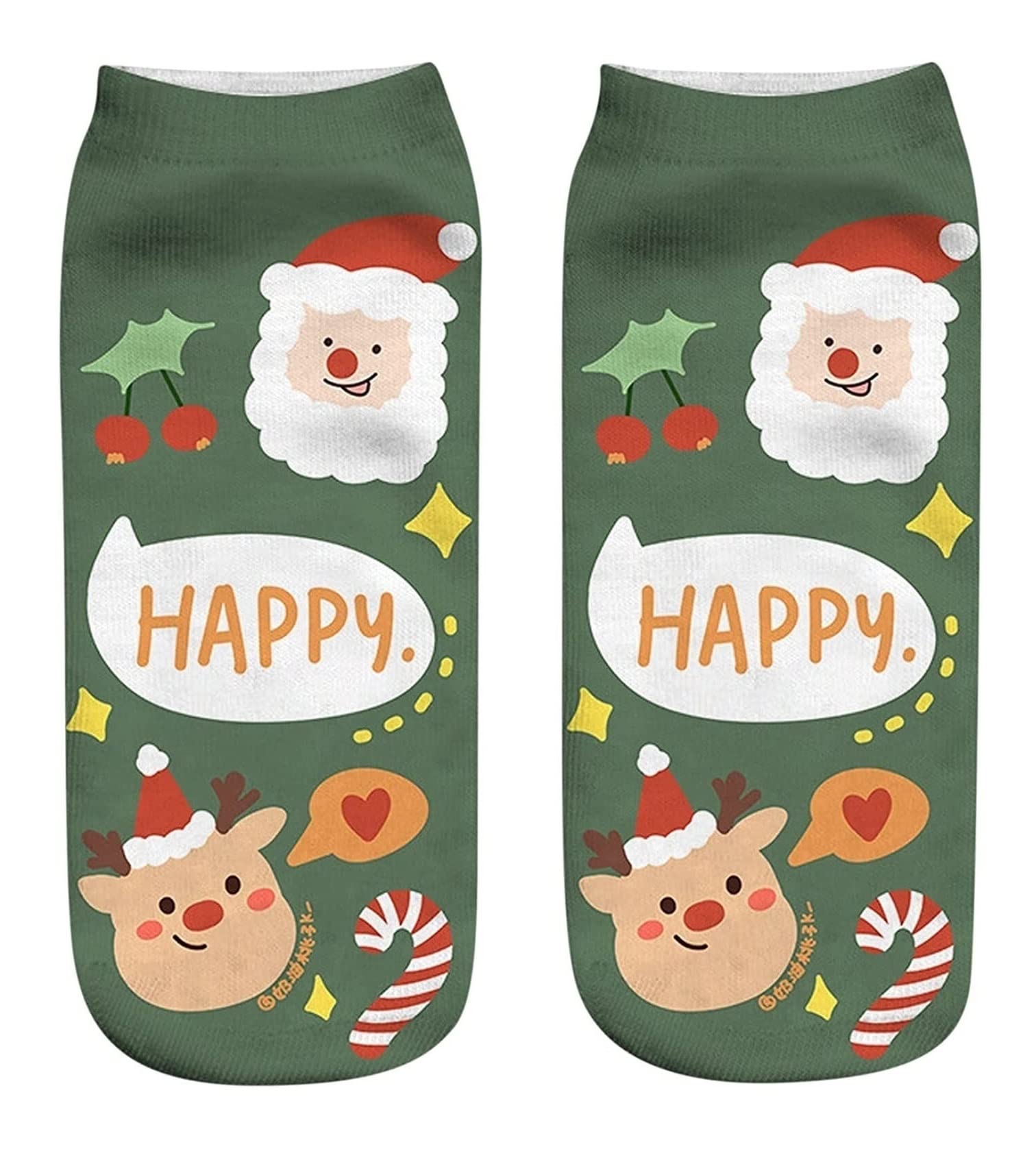 Wintersocken Bettsocken 4 Paar Lustige Söckchen Weihnachten Kurze Socken Low Cut Socken Bequeme Lässige Unisex Warme Flauschige Socken