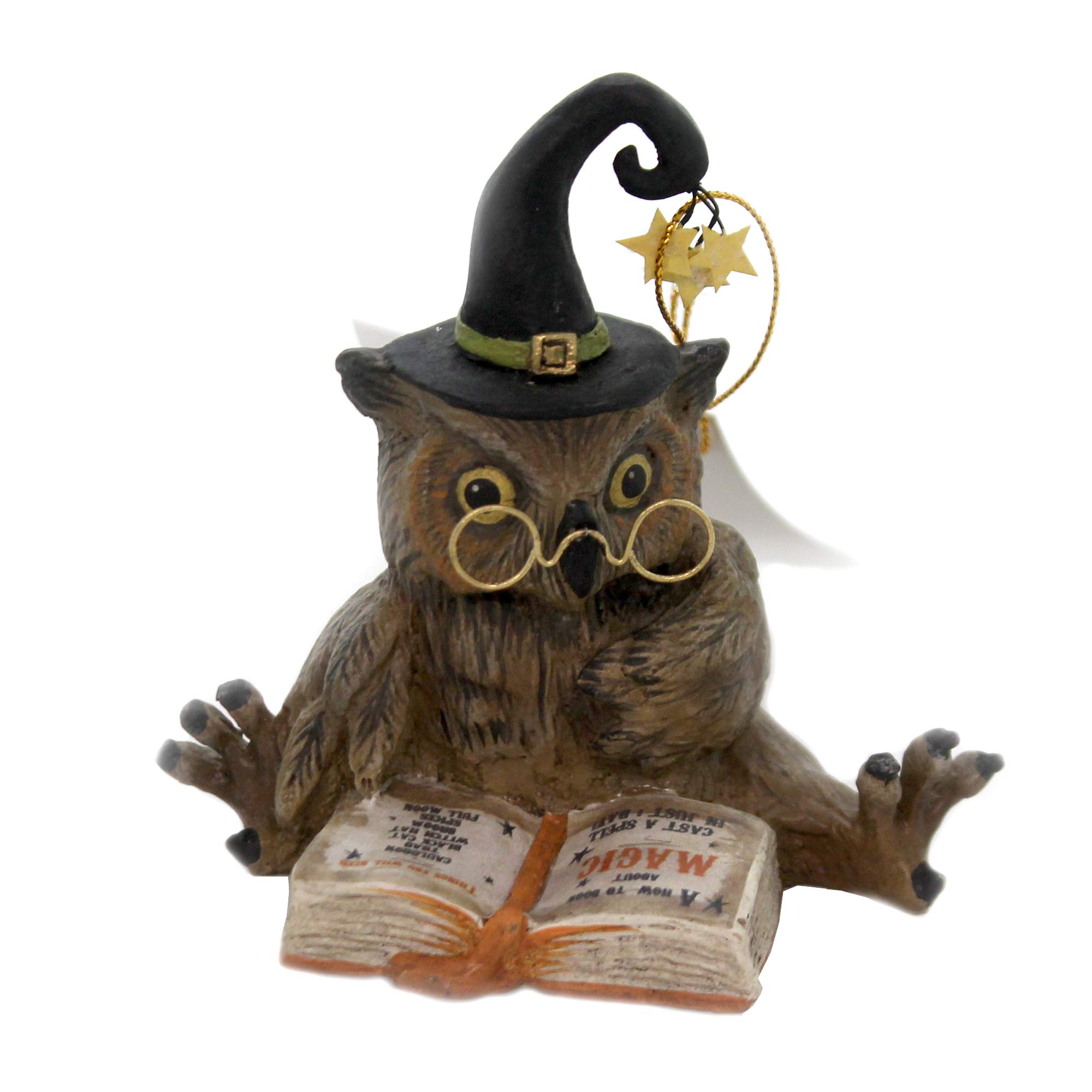 Bethany Lowe 4" Old Wizard Owl Witch Halloween Retro Vintage Style Decor Figurine