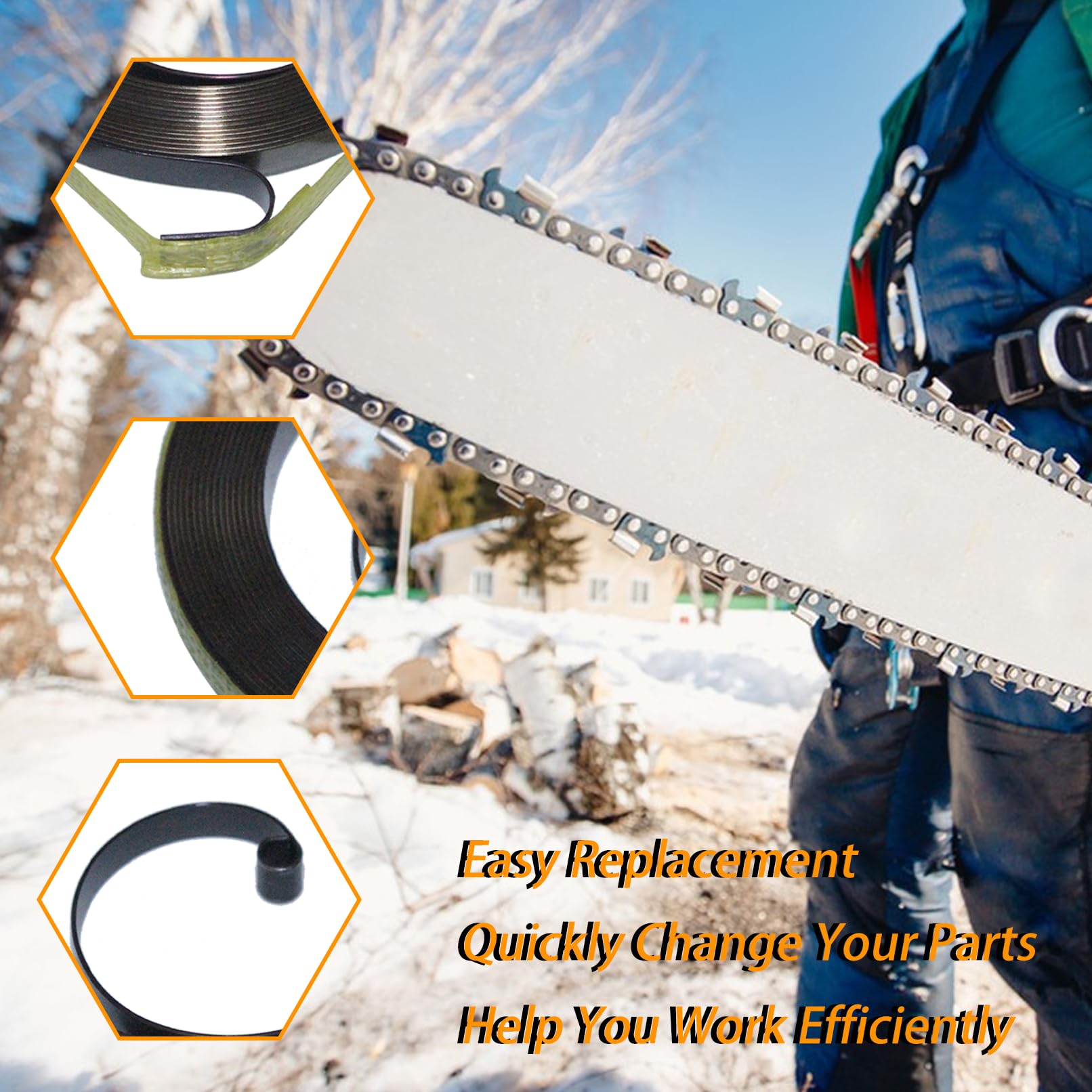 Starterfeder Für Poulan Kettensäge - Seilzugfeder 503866301