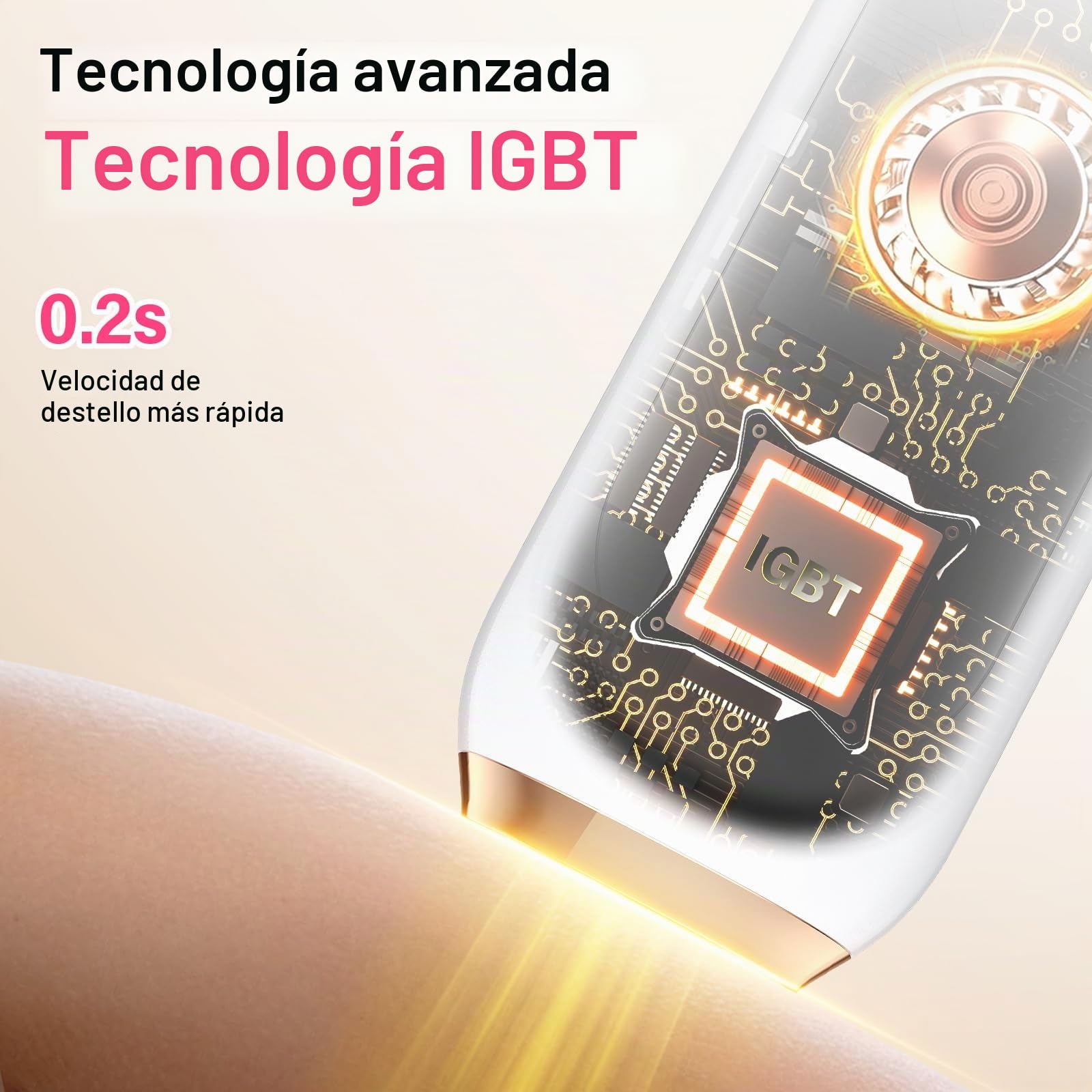 Depiladora Laser con 0,2s Flash Rápido, Laser Depilacion 600NM-1200NM, 4 en 1 Depiladora Luz Pulsada, 5 Niveles de Energía Luz Pulsada Depilacion para Mujer/Hombres Cuerpo Entero