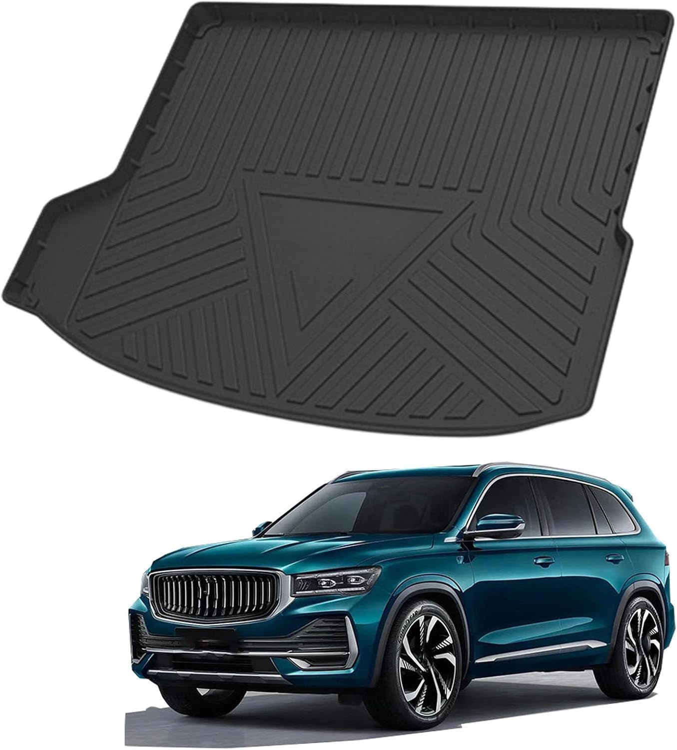 PLAKDFUU Bootmat for Geely Boyue X 2022 easyclean protector