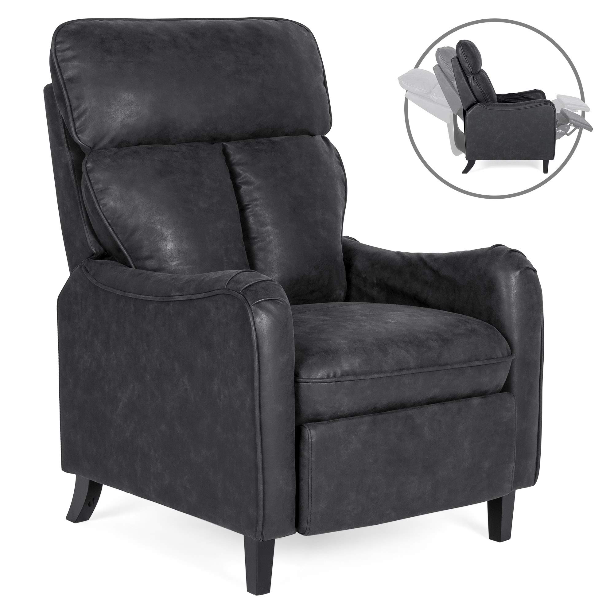Buy Best Choice Products Upholstered Faux Leather English Roll Arm