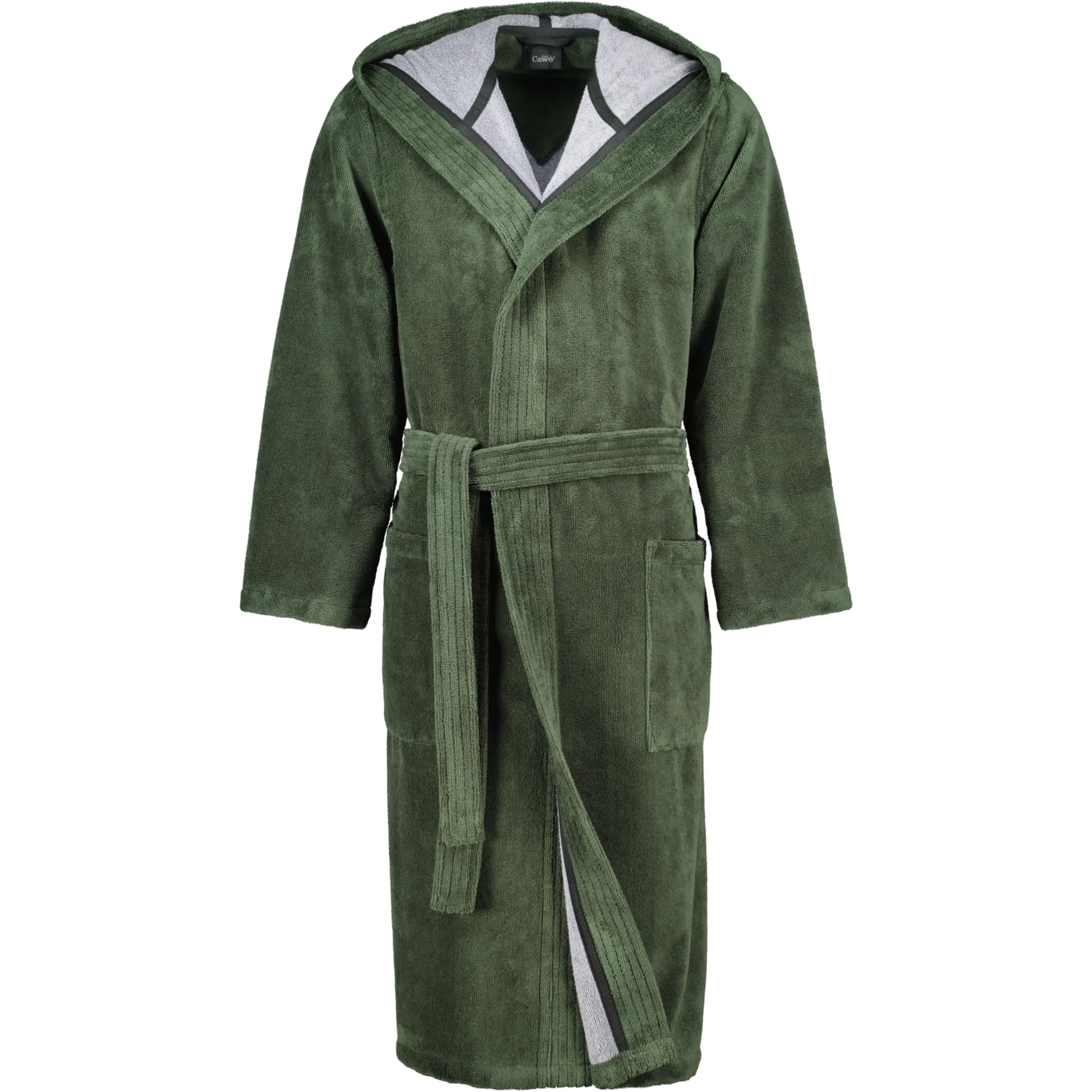 Cawö Home Bademäntel Herren Kapuze Doubleface 831 field - 47 XL