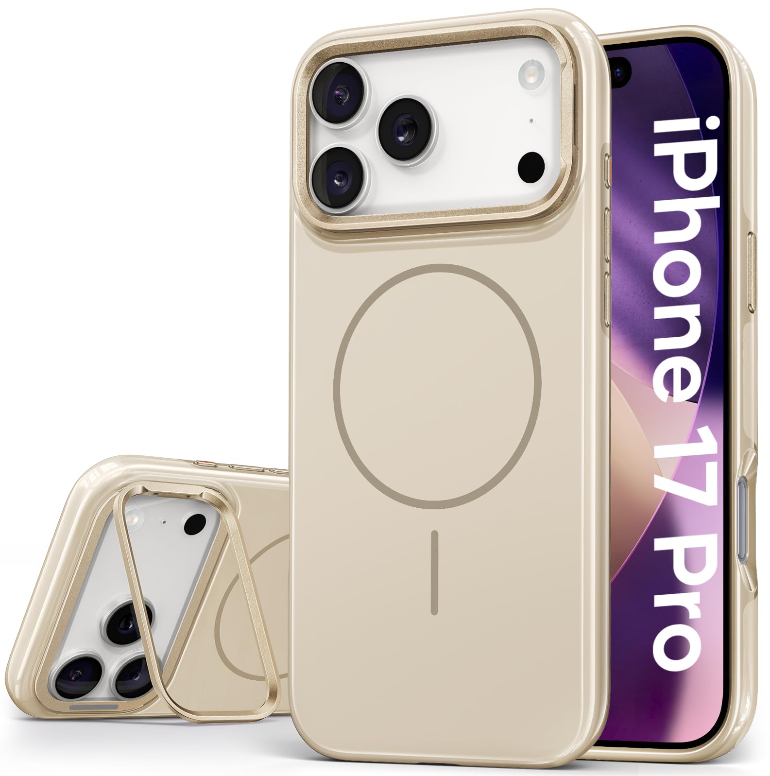 Amazon.co.jp: Vihibii iPhone 17 Pro ケース スタンド付き