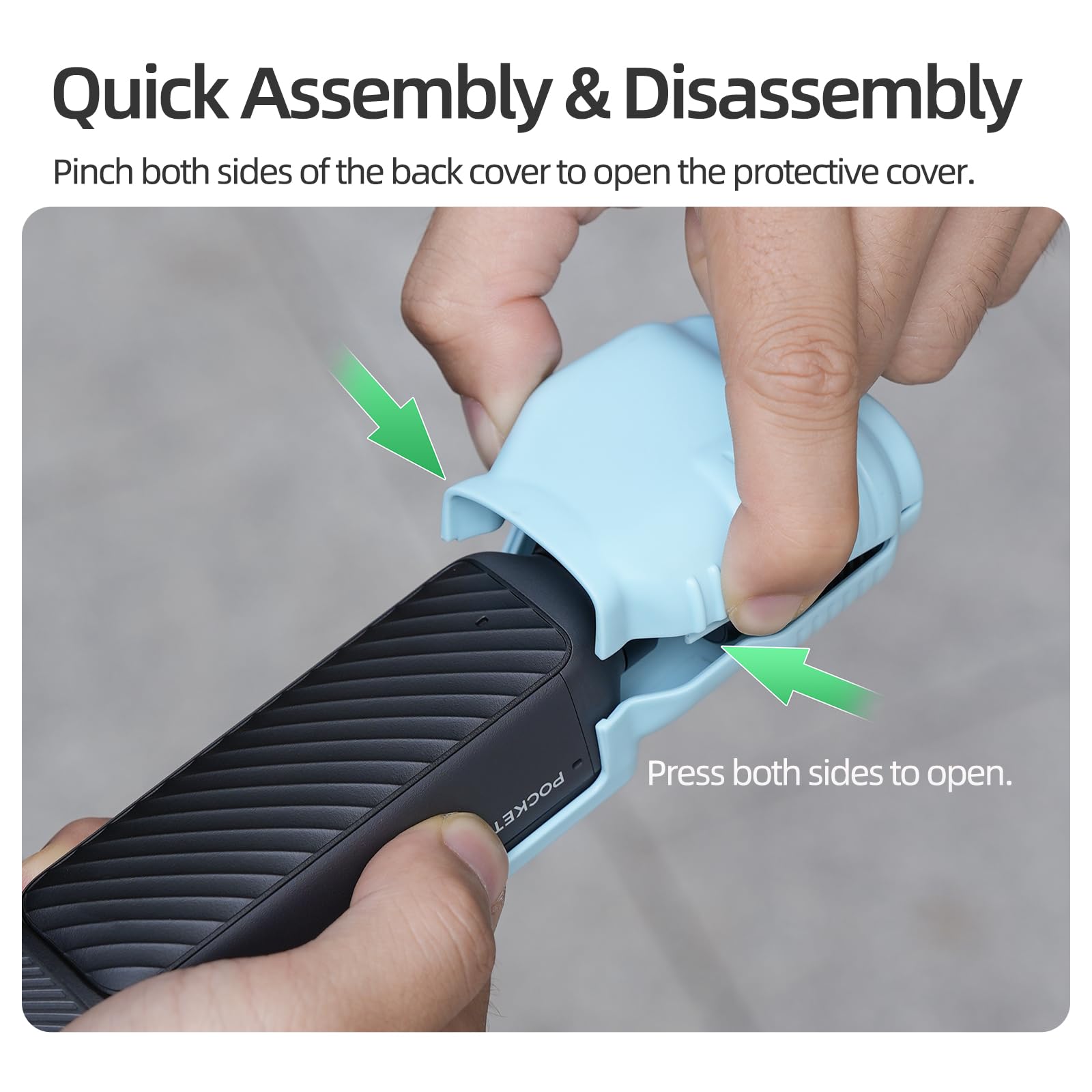 Gimbal Schermo Obiettivo Protezione per DJI Osmo Pocket 4, Custodia protettiva Protective Case Gimbal Cover Lens Screen Protector Accessori per DJI Osmo Pocket 4 (Black Protective Cover)