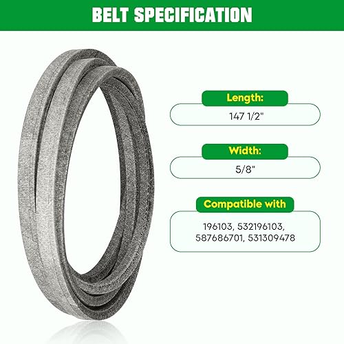 Miniatura 20 de Youxmoto 2 unidades de husillo 187292 192870 apto para AYP, apto para Husqvarna 532187292 539112057 587125401 587253301 587819701, para cubierta