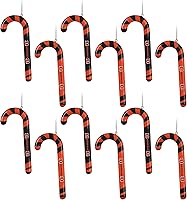Vista 14 de NFL Team Logo 12 Pack Candy Cane Ornament Set