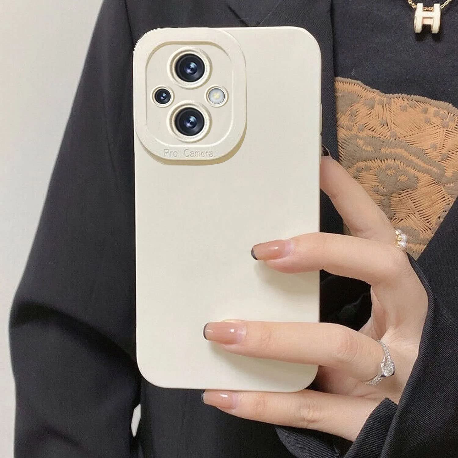 KC Back Cover for Oppo F21 Pro 5G & Oppo F21s Pro 5G, Trendy Shockproof Soft Bumper Silicone Case with Camera Protection (Off White) (B0BQQZL43Z) Amazon Price History, Amazon Price Tracker