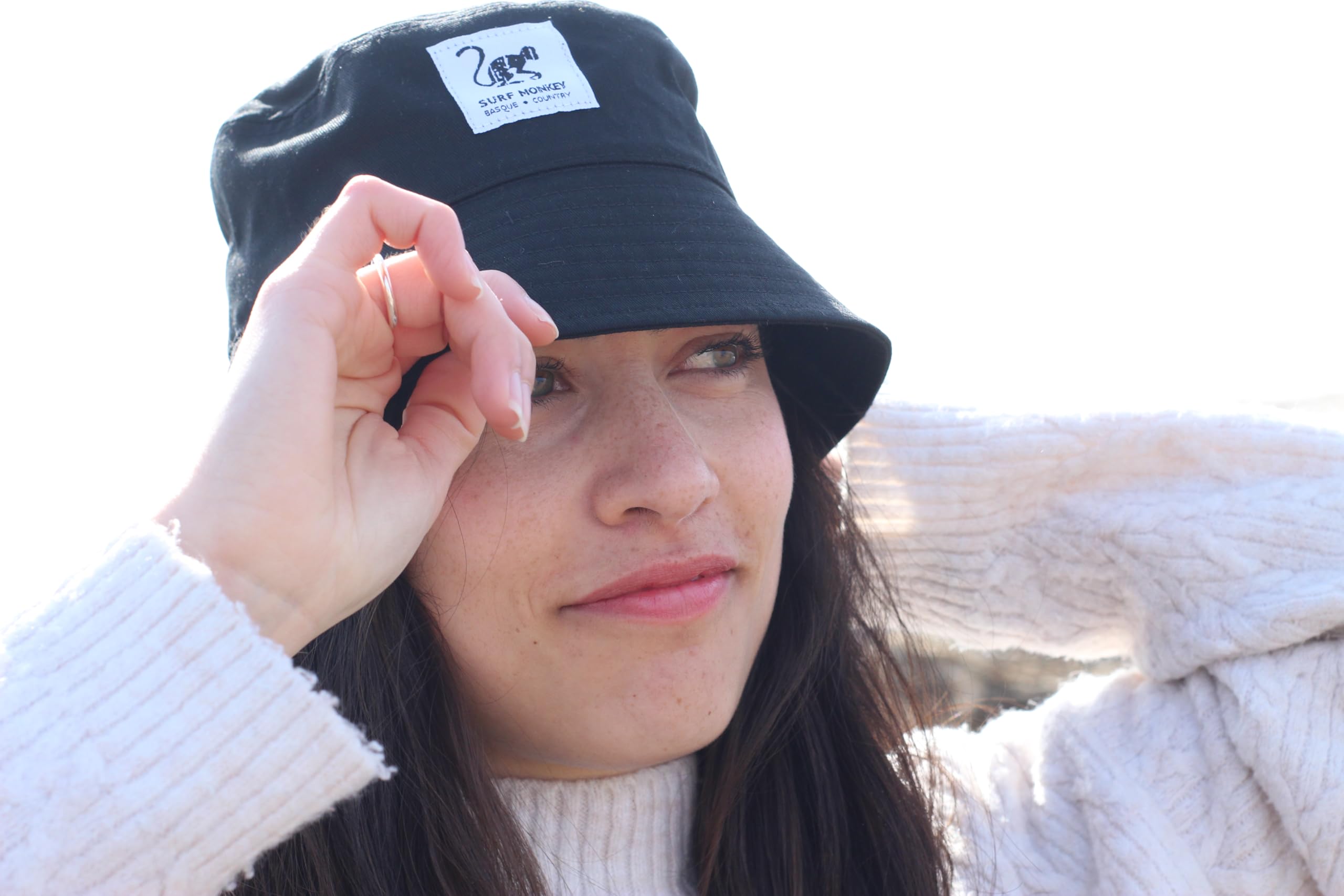 Surf Monkey Bucket Hat Gorro de Pescador Hombre/Mujer sin Cuerda - 100% algodón