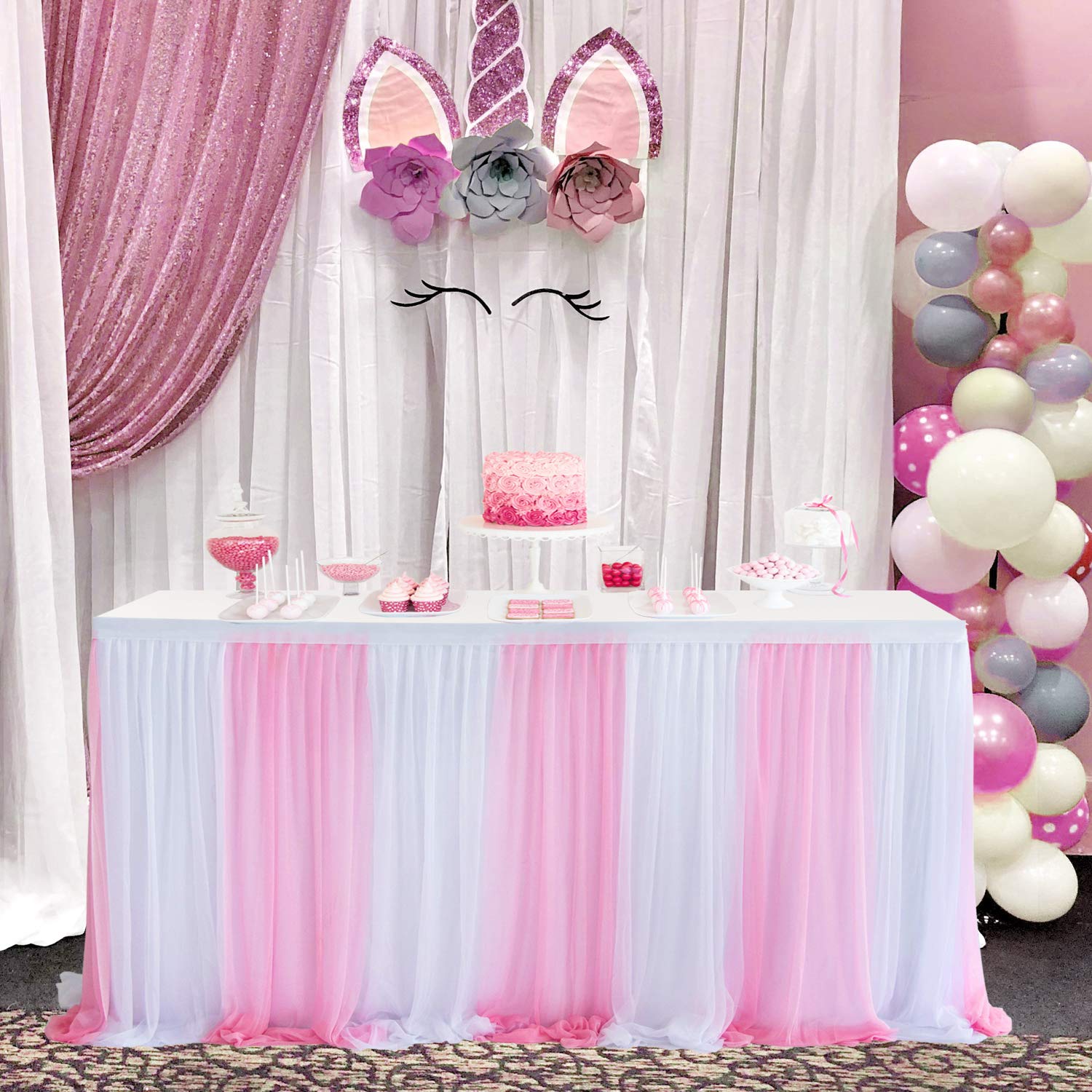 12 Stück Mini Tutu-Tischröcke Aus Tüll – Dekoration Für Weinflaschen, Kuchen & Babyparty In Rosa/lila