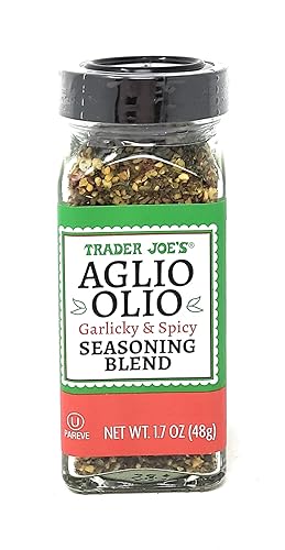 Trader Joe's Aglio Olio - Mezcla de condimentos picantes y ajo, 1.7 onzas (paquete de 1)