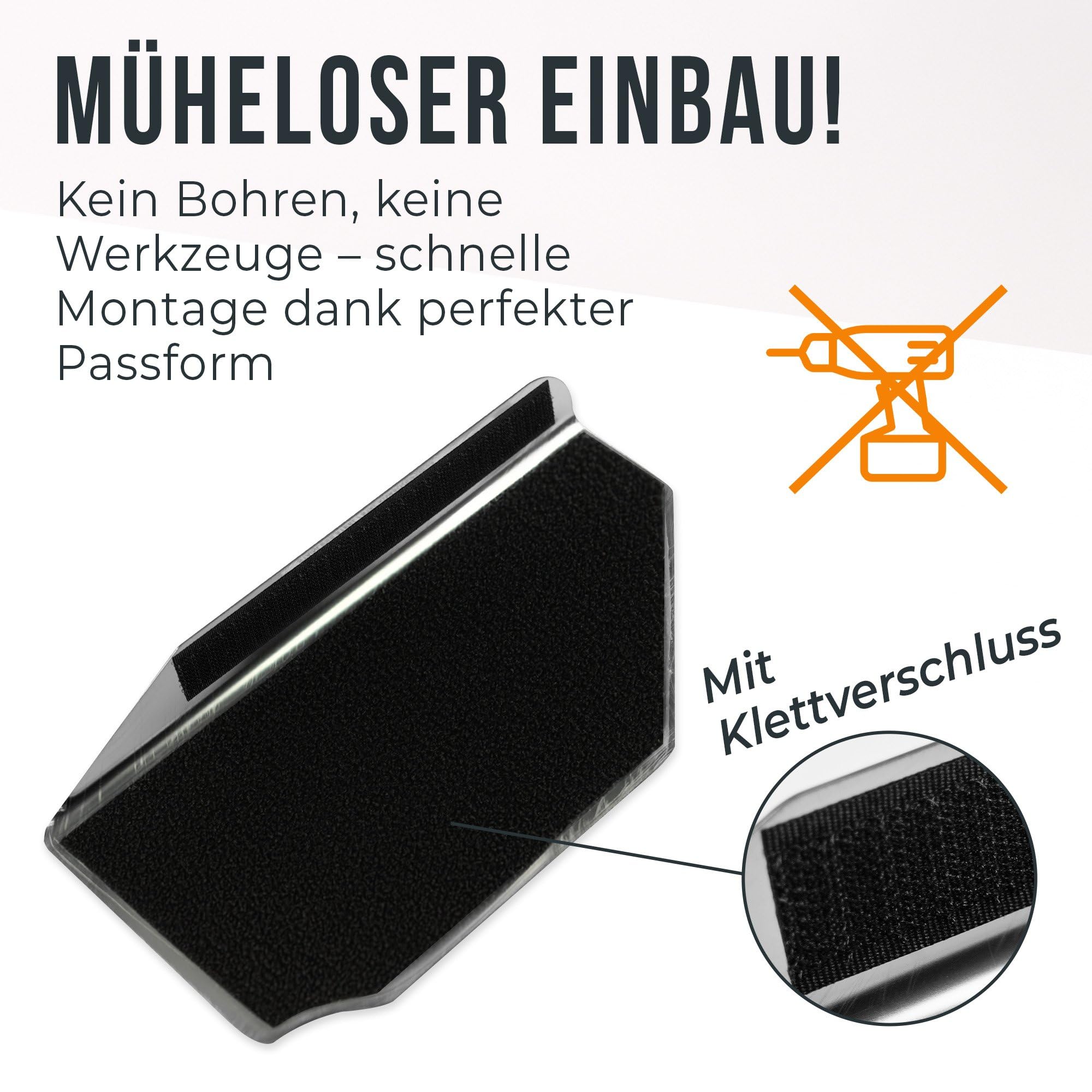 CHROMEMASTER | Fahrer-Fußstütze aus Edelstahl – Rutschhemmende Fußablage, ohne Bohren, Kompatibel mit SEAT Arona 2017+; Autozubehör: Schutz- & Zierauflage – Fersenschutz