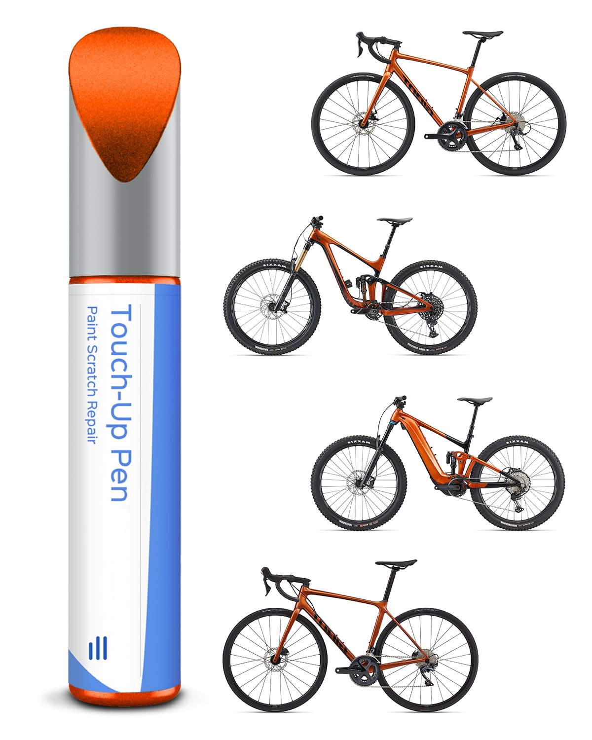 Pintura brillante en carbono para bicicleta - Reparador de pintura para Giant, use lápiz de pintura para metal y plástico - Pintura para bicicleta de alta cobertura — view 13