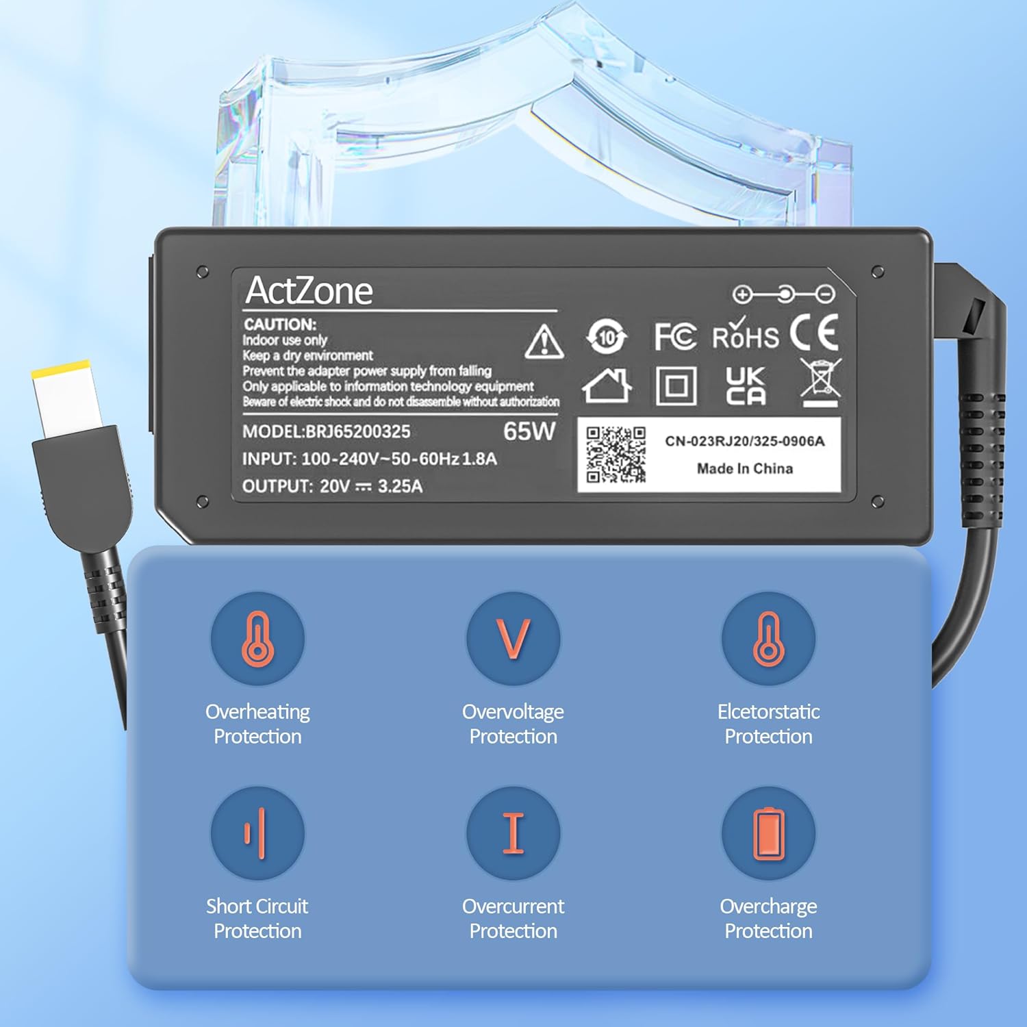 45W 65W Laptop Charger for Lenovo Thinkpad X1 Carbon T460 T470 T470S T440 T540 X260 X240 X270 G40 G50 G50-80 E560 E450, Yoga 2 11/2 Pro/ 11s 13 Flex 2 2-15 Ideapad 300 500 700 Power Supply Cord - Image 7
