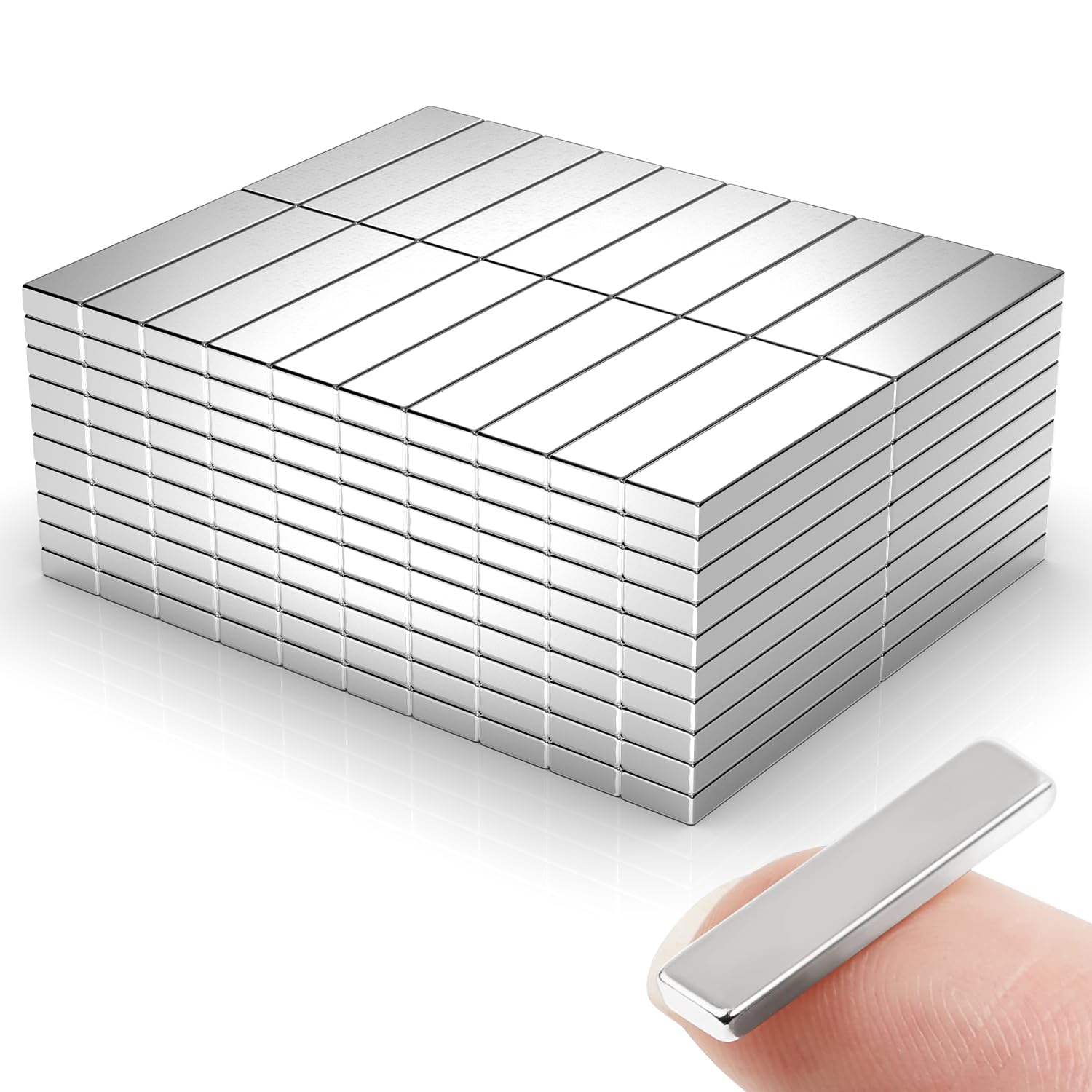 Rare Earth Neodymium Magnets with Double Sided Adhesive, 60x10x3 mm, 8 Pack — Amazon image 12